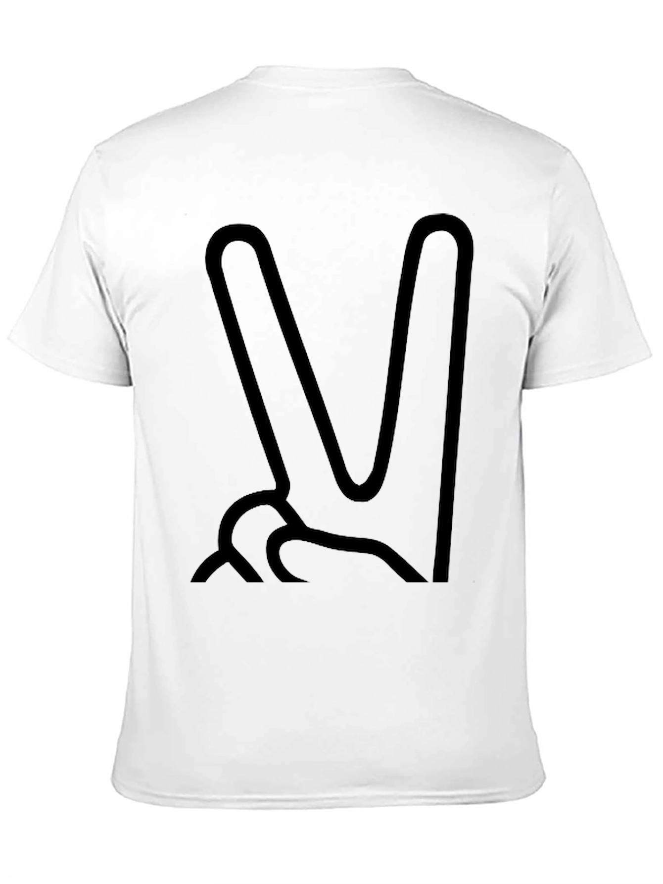 Peace Sign Graphic Tee - Mens Casual Top