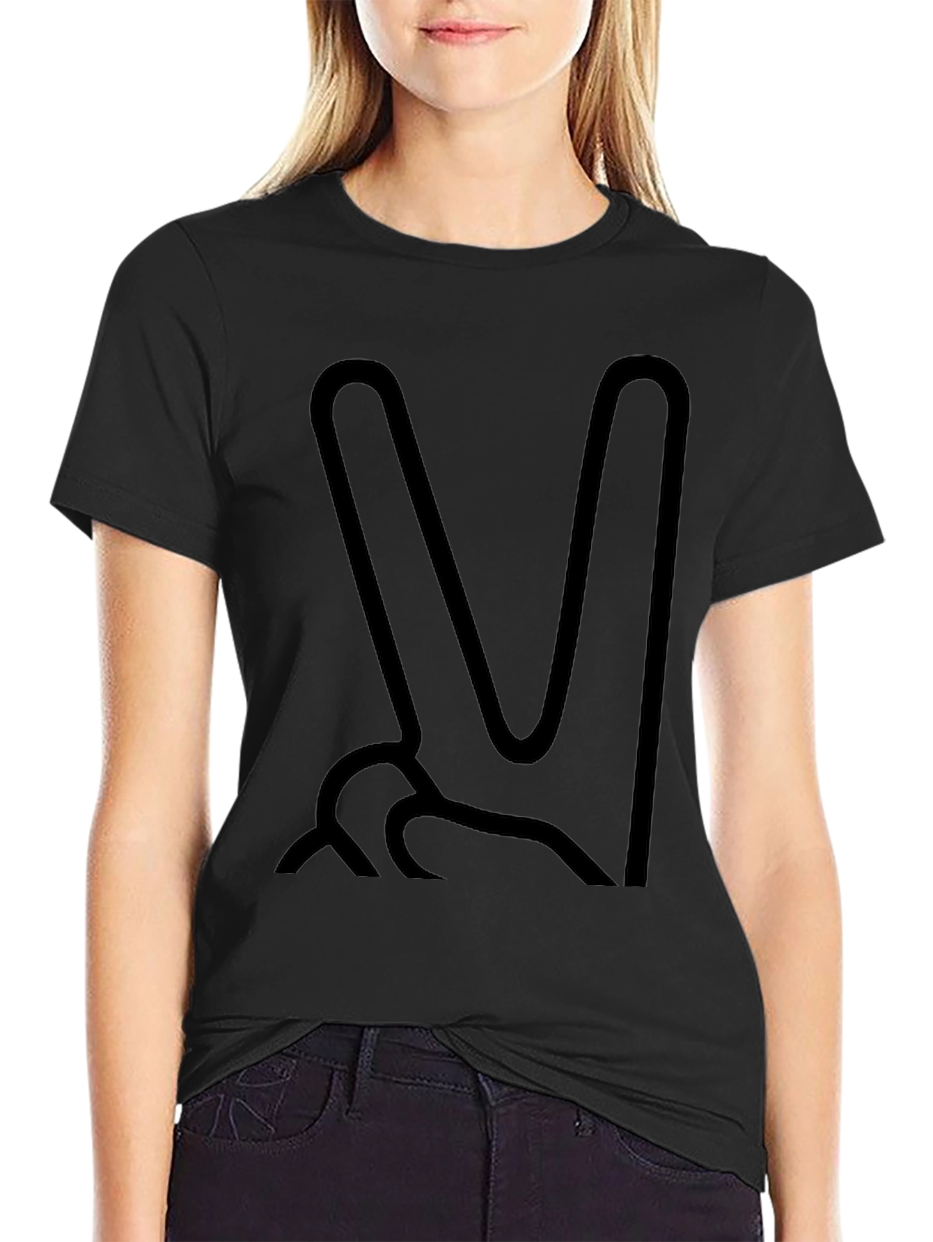 Peace Sign Graphic Tee - Mens Casual Top