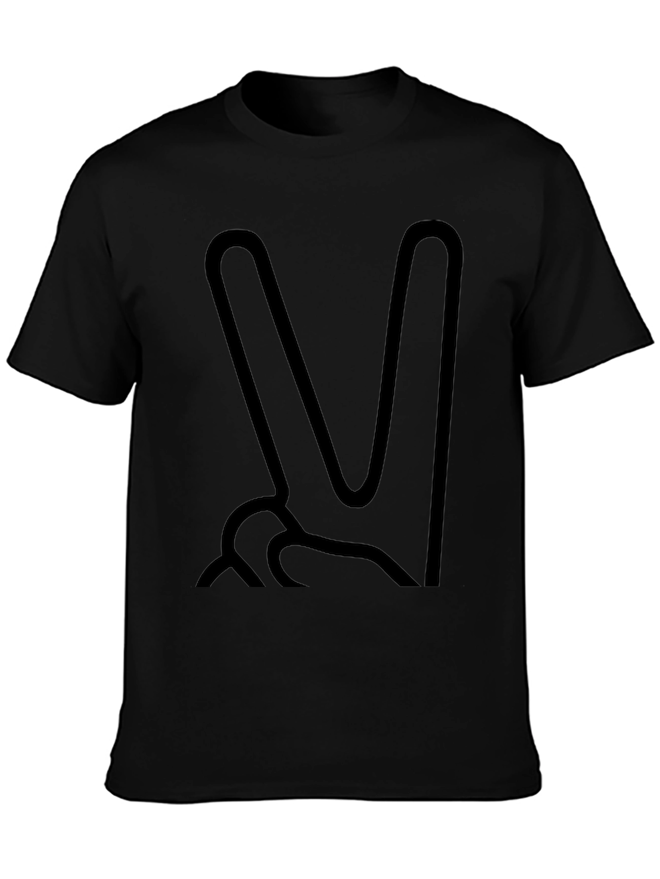 Peace Sign Graphic Tee - Mens Casual Top
