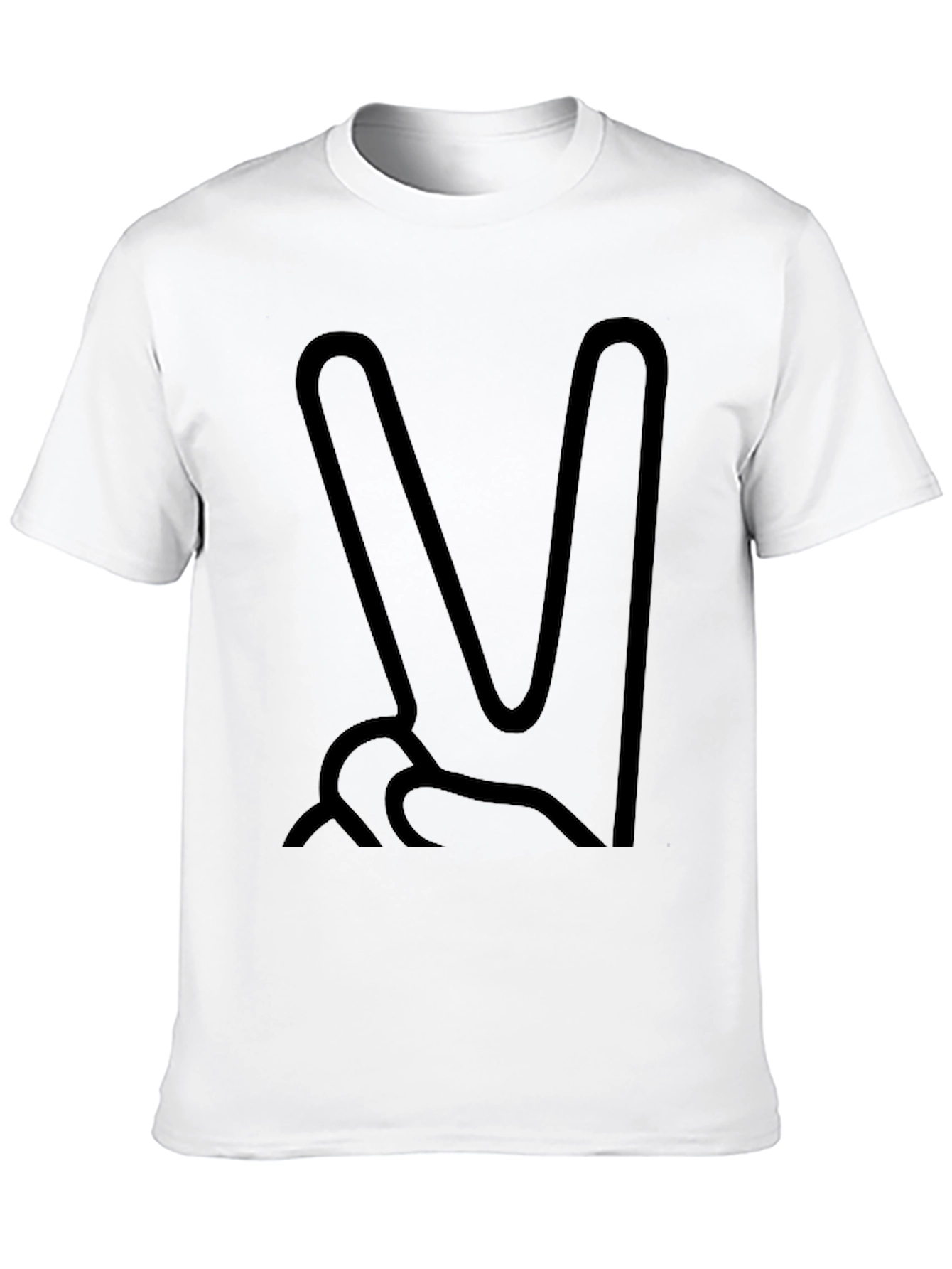 Peace Sign Graphic Tee - Mens Casual Top