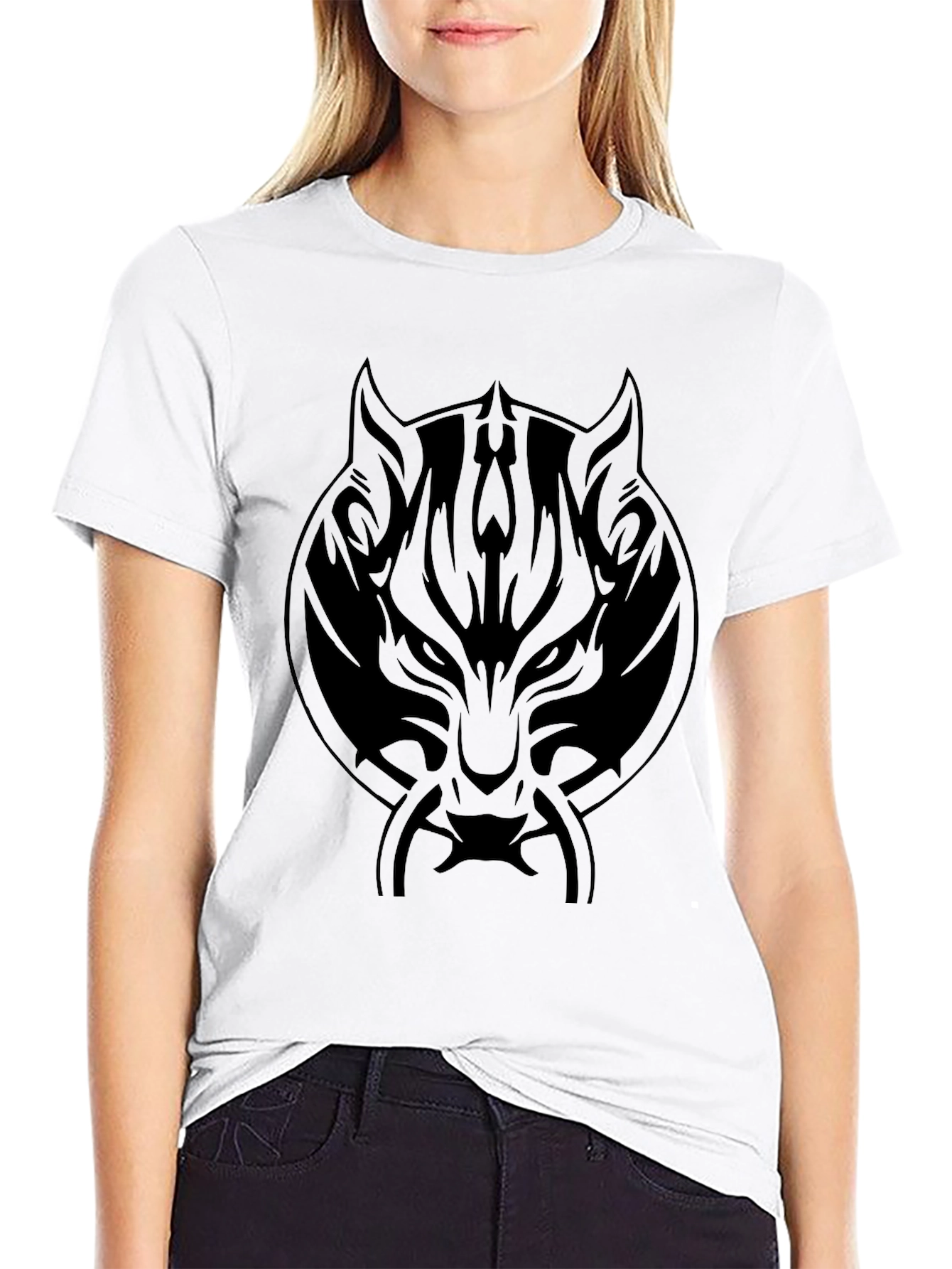 Black Wolf Emblem Tee