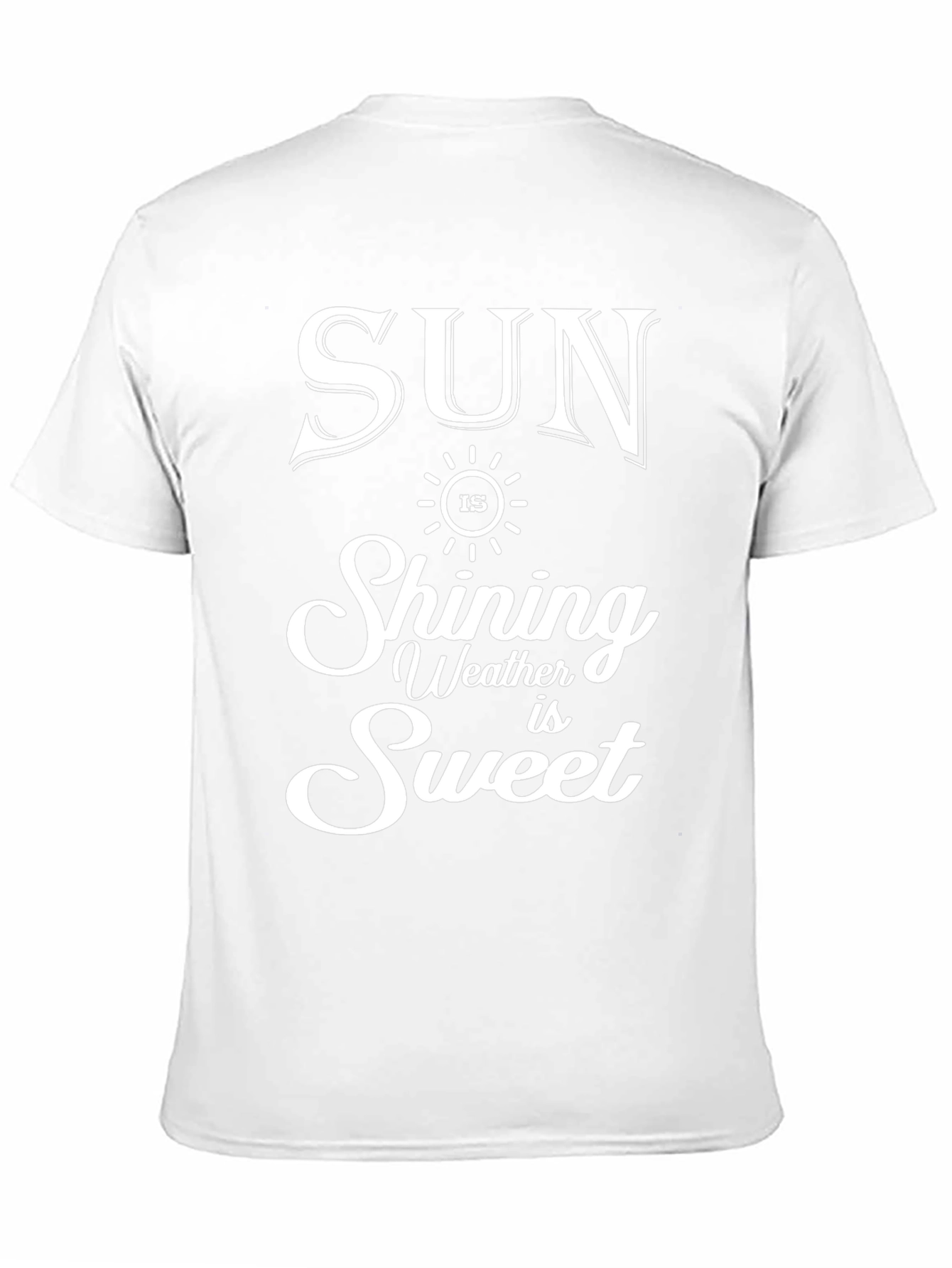 Sun Shining Weather is Sweet Black Graphic T-Shirt
