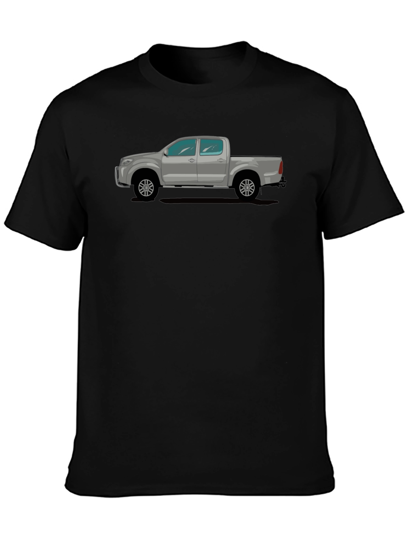 Truck Graphic Tee - Black Casual T-Shirt