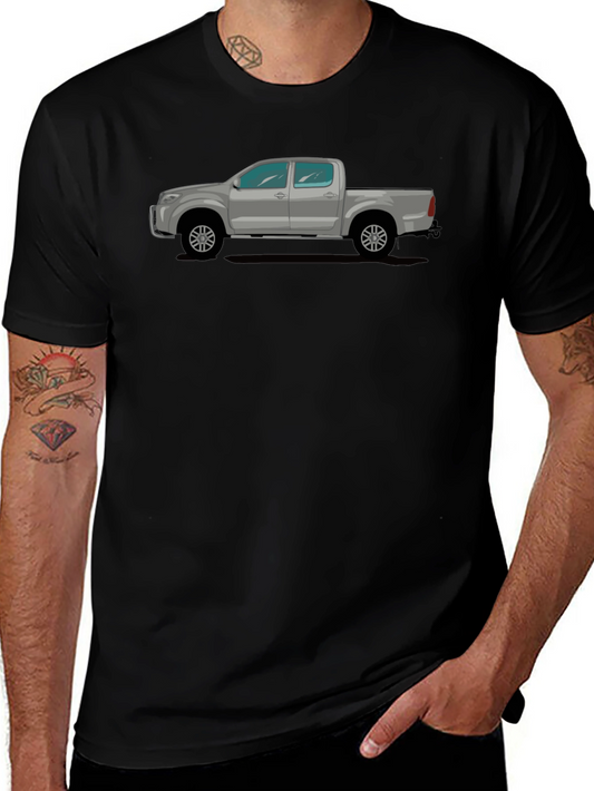 Truck Graphic Tee - Black Casual T-Shirt