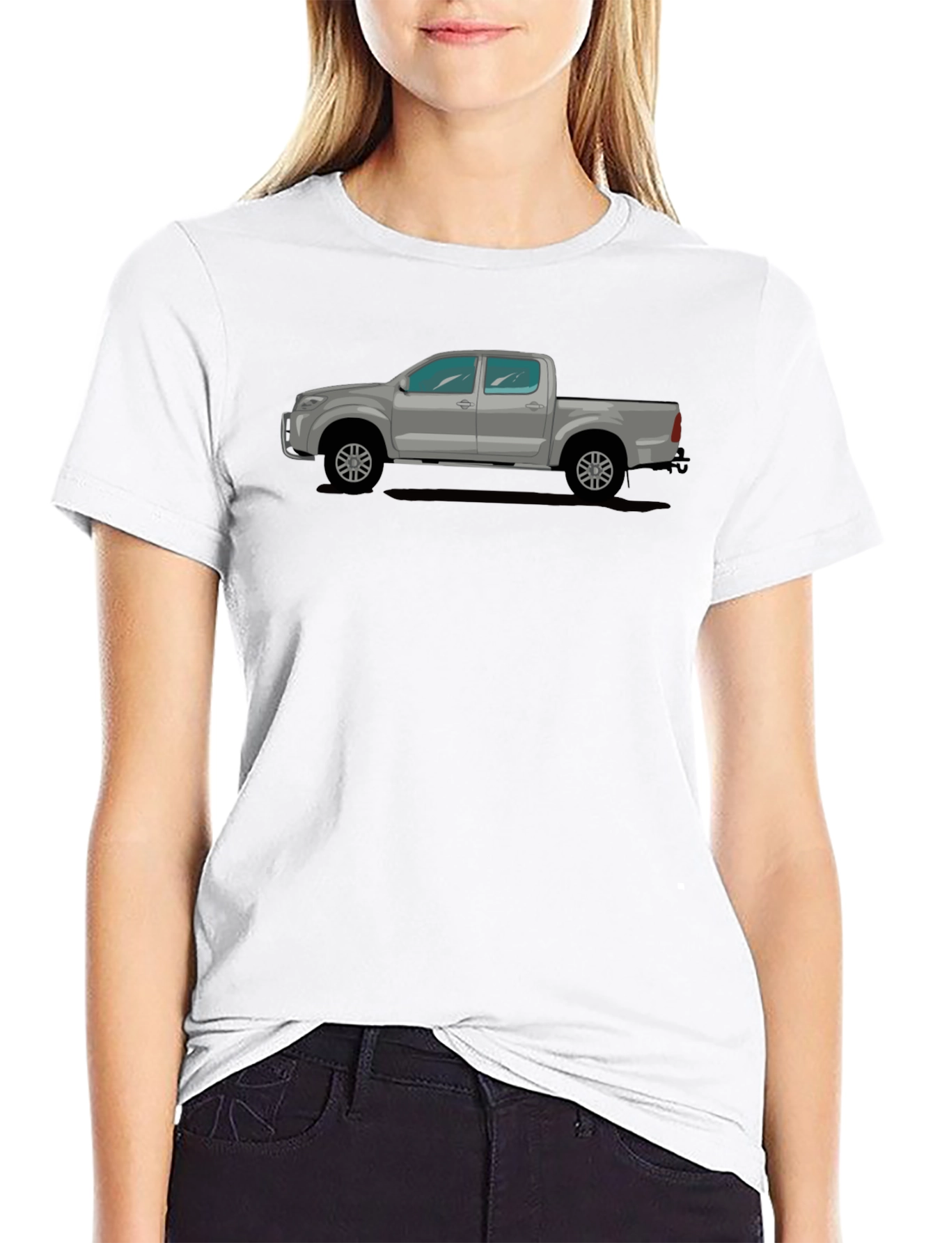 Truck Graphic Tee - Black Casual T-Shirt