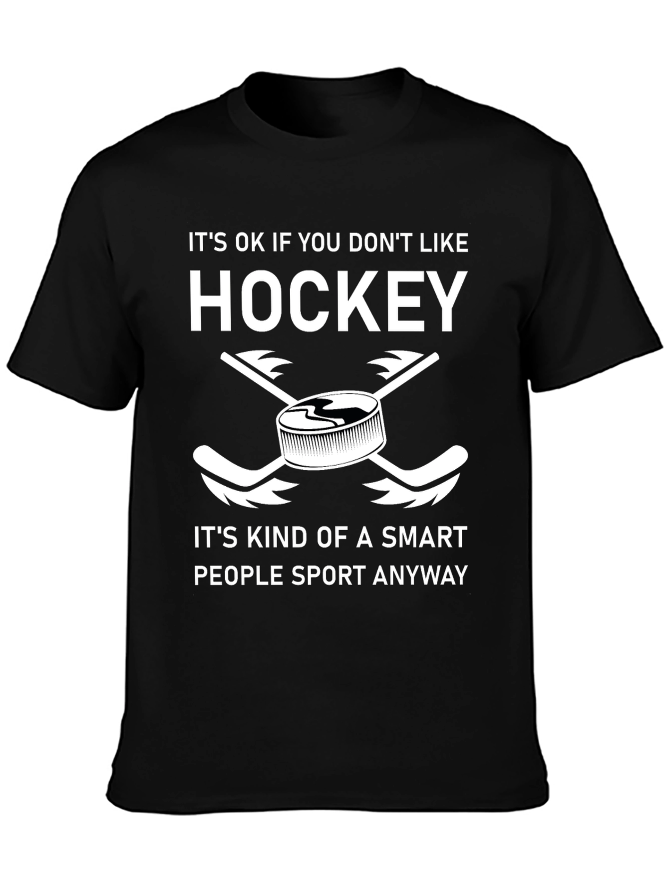 Funny Hockey T-Shirt - Smart People Sport