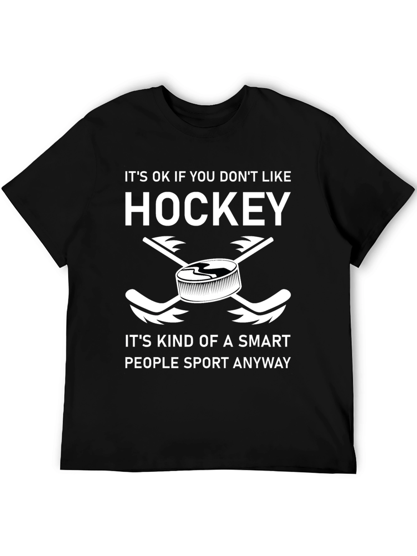 Funny Hockey T-Shirt - Smart People Sport
