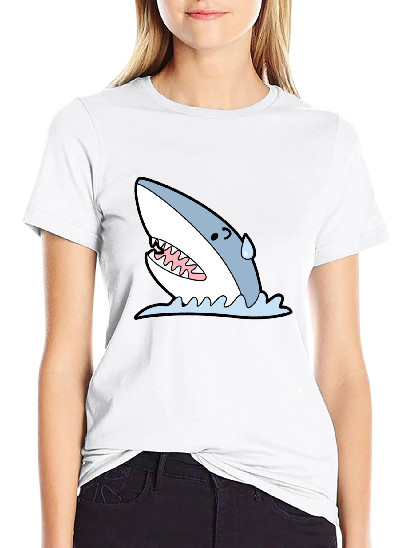 Shark Graphic T-Shirt - Black