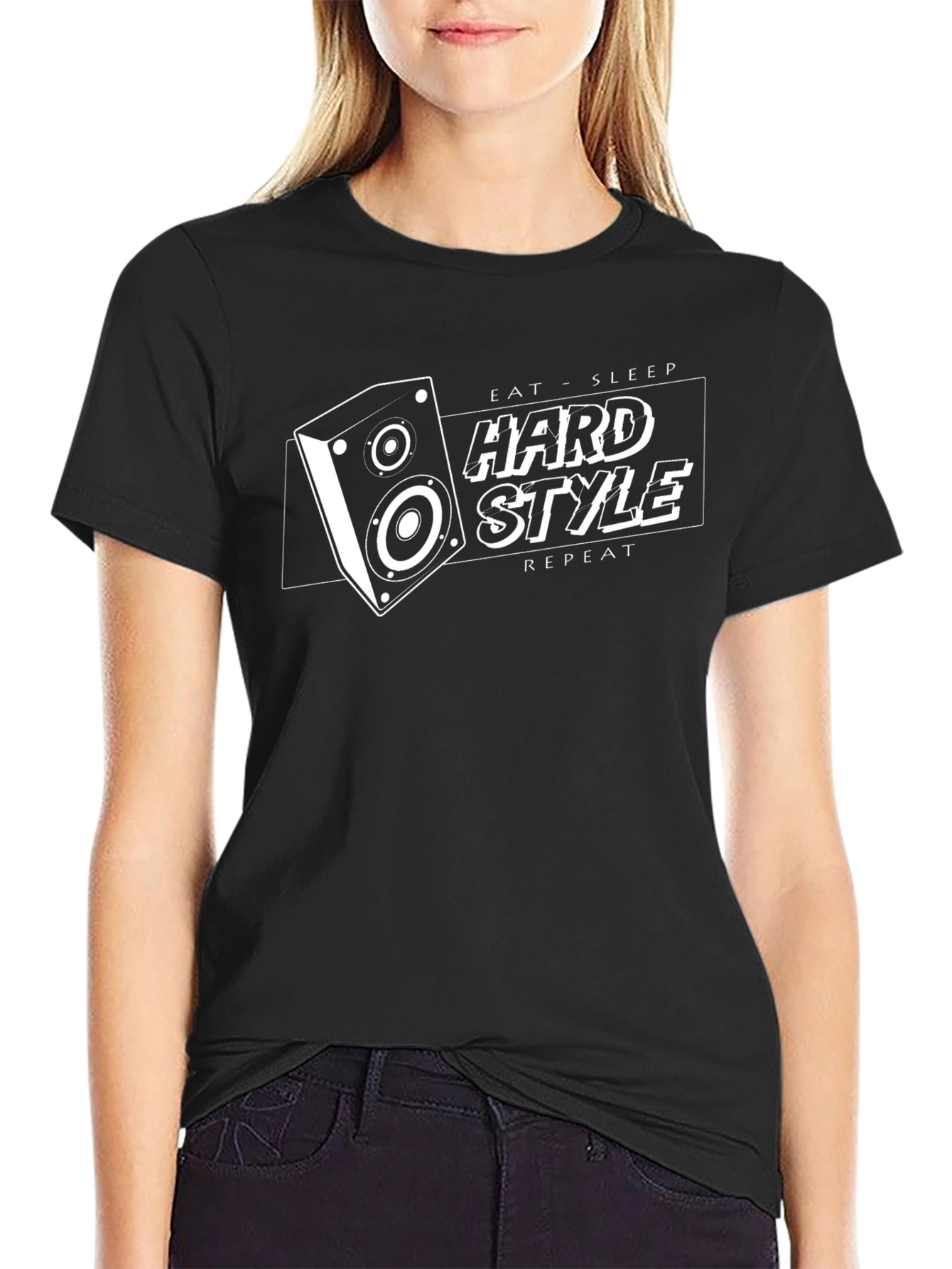 Hardstyle Music T-Shirt - Eat Sleep Repeat Rave Tee
