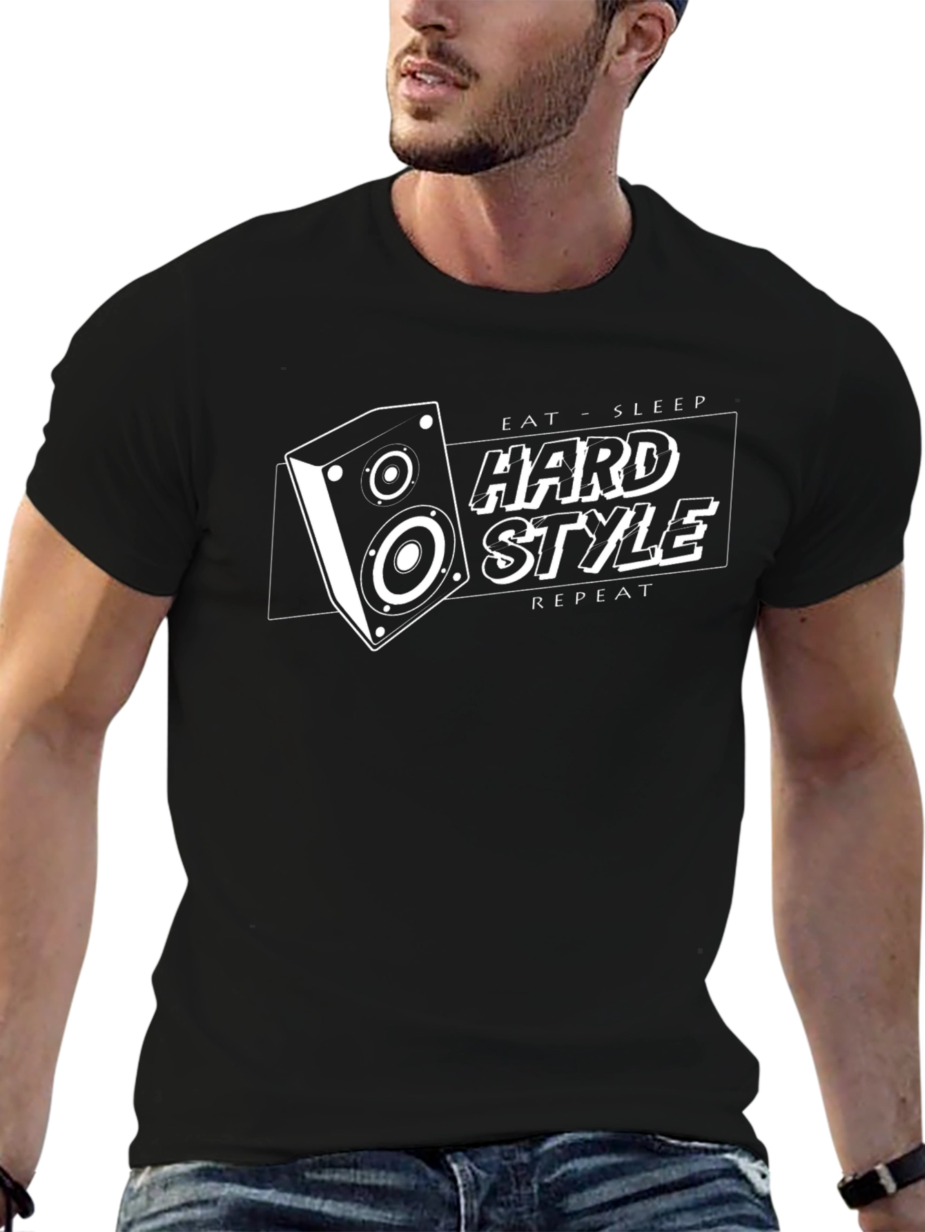 Hardstyle Music T-Shirt - Eat Sleep Repeat Rave Tee