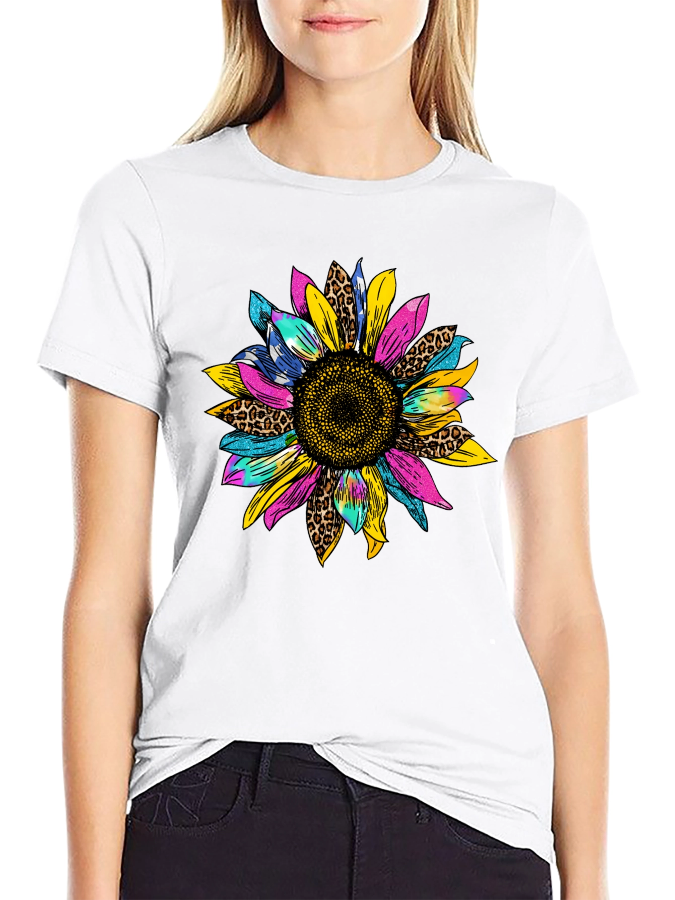 Vibrant Sunflower Graphic Tee - Stylish Casual Wear