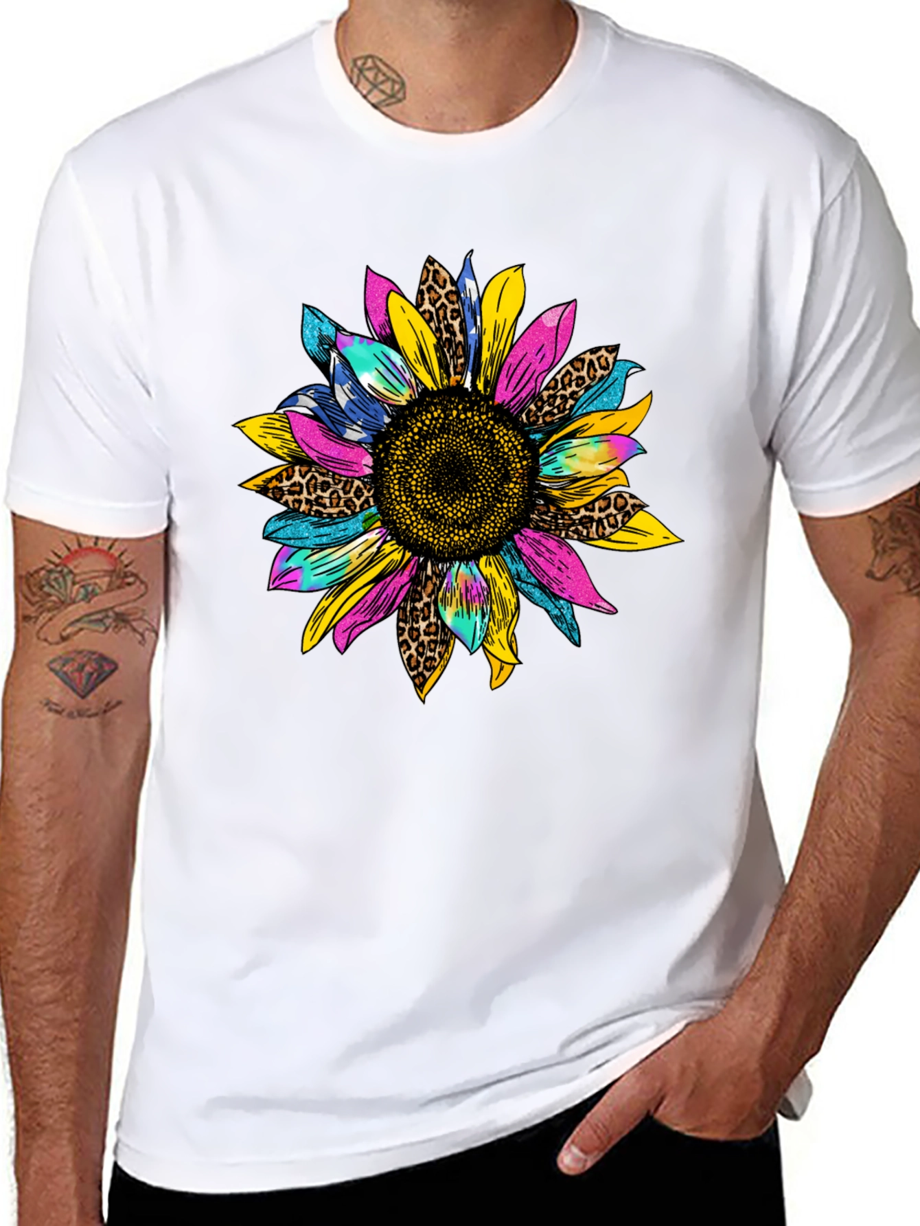 Vibrant Sunflower Graphic Tee - Stylish Casual Wear