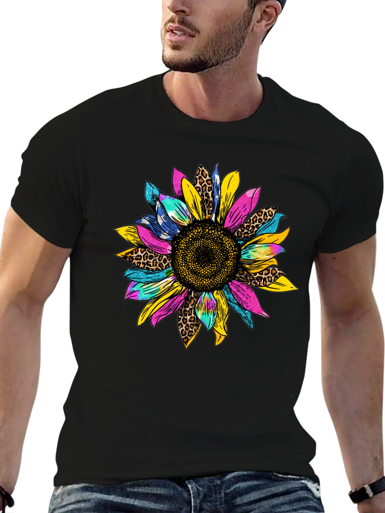 Vibrant Sunflower Graphic Tee - Stylish Casual Wear