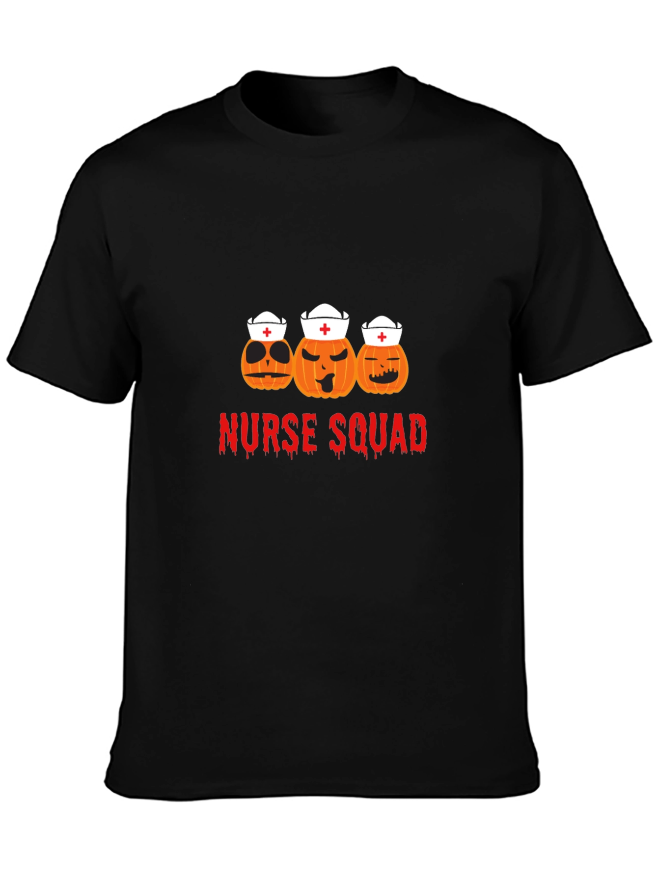 Nurse Squad Halloween Pumpkin T-Shirt