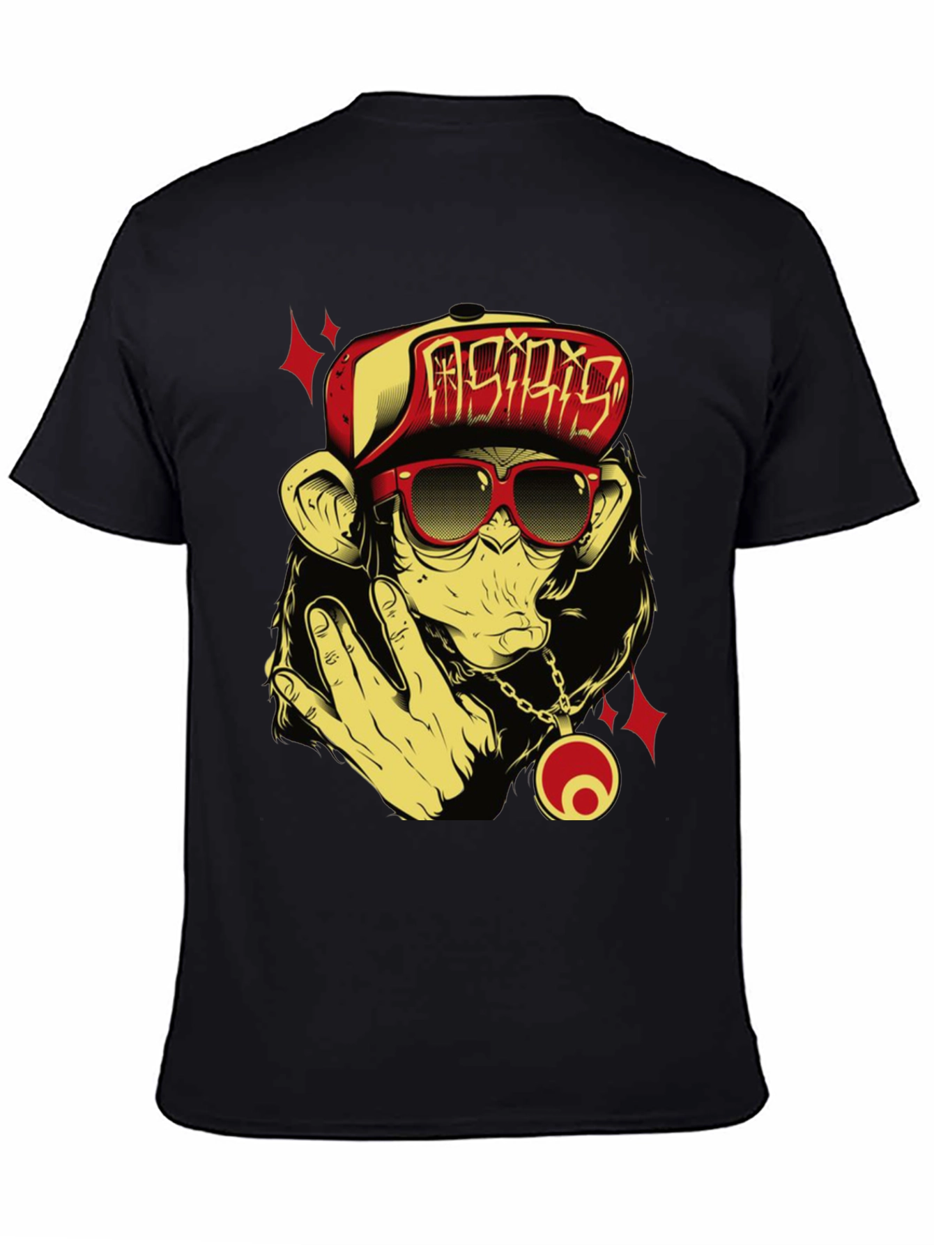 Cool Monkey Graphic Tee - Black