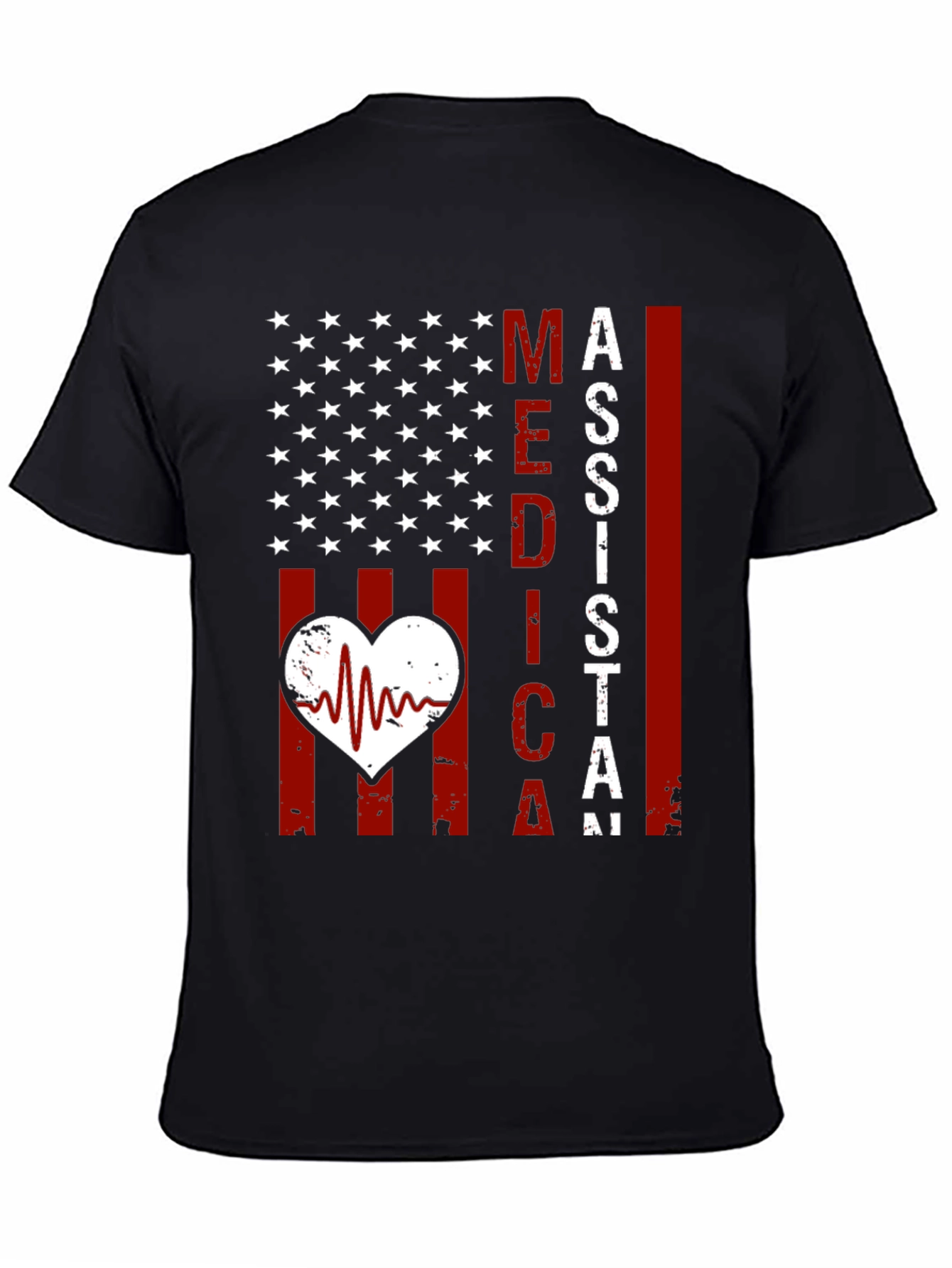 Medical Assistant American Flag T-Shirt