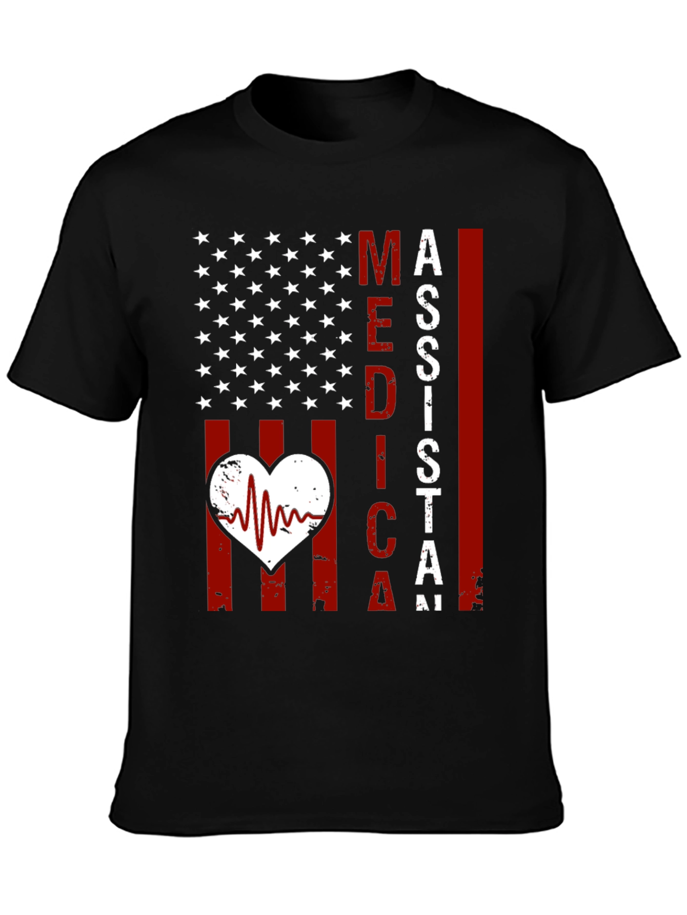 Medical Assistant American Flag T-Shirt