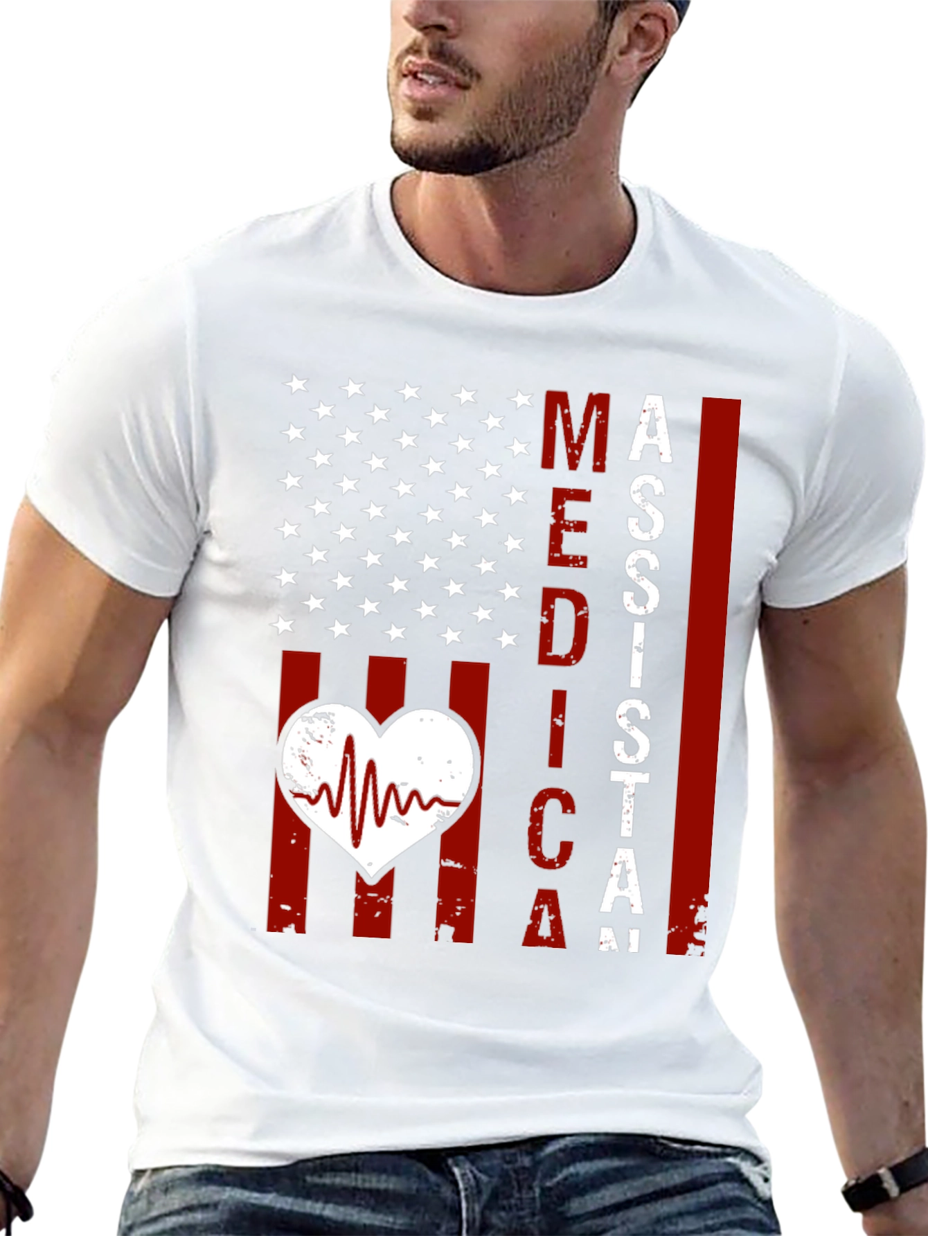 Medical Assistant American Flag T-Shirt