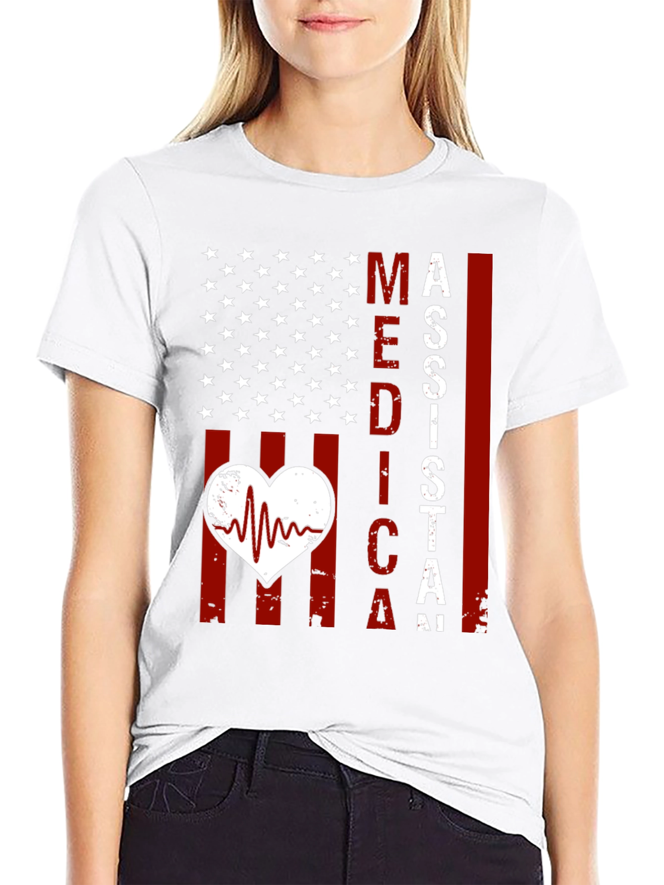 Medical Assistant American Flag T-Shirt