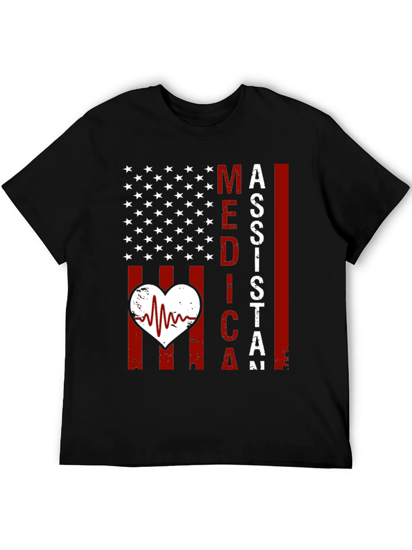 Medical Assistant American Flag T-Shirt