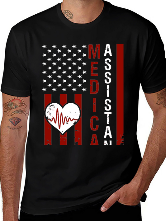Medical Assistant American Flag T-Shirt