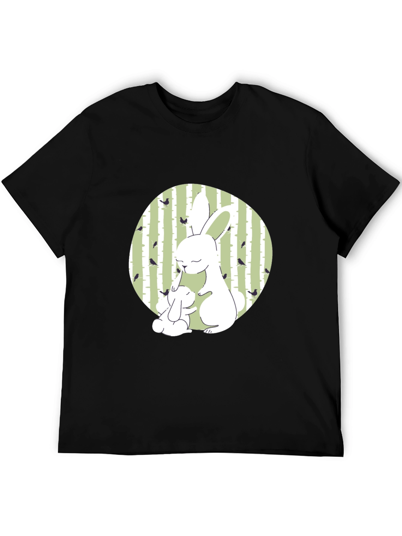 Cute Bunny Graphic Tee - Nature Inspired Design