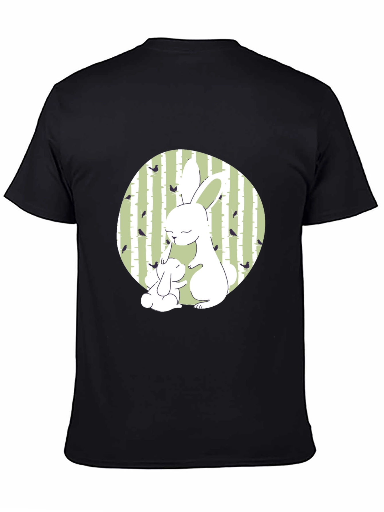 Cute Bunny Graphic Tee - Nature Inspired Design
