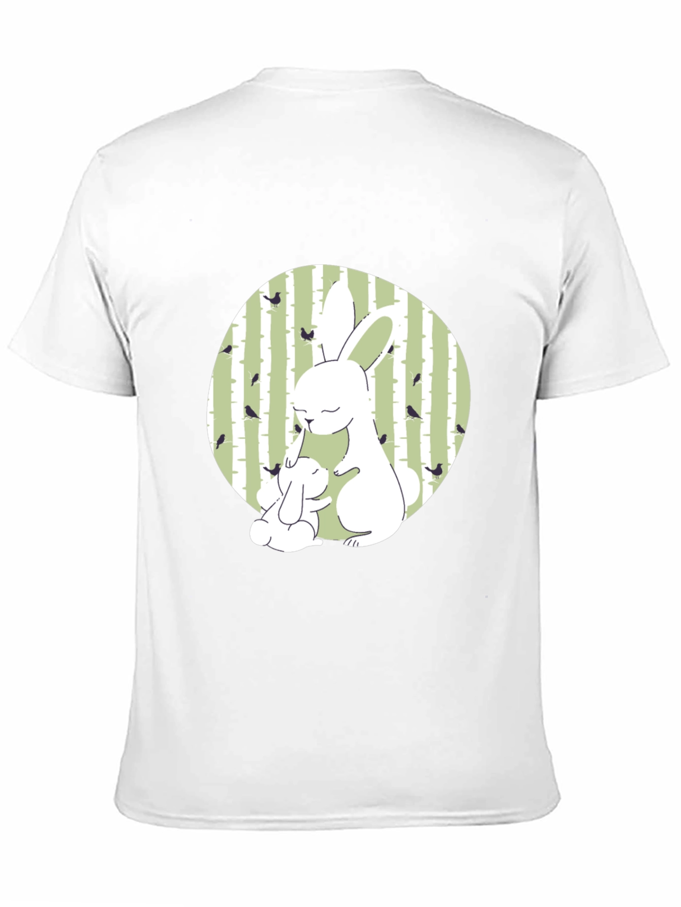 Cute Bunny Graphic Tee - Nature Inspired Design