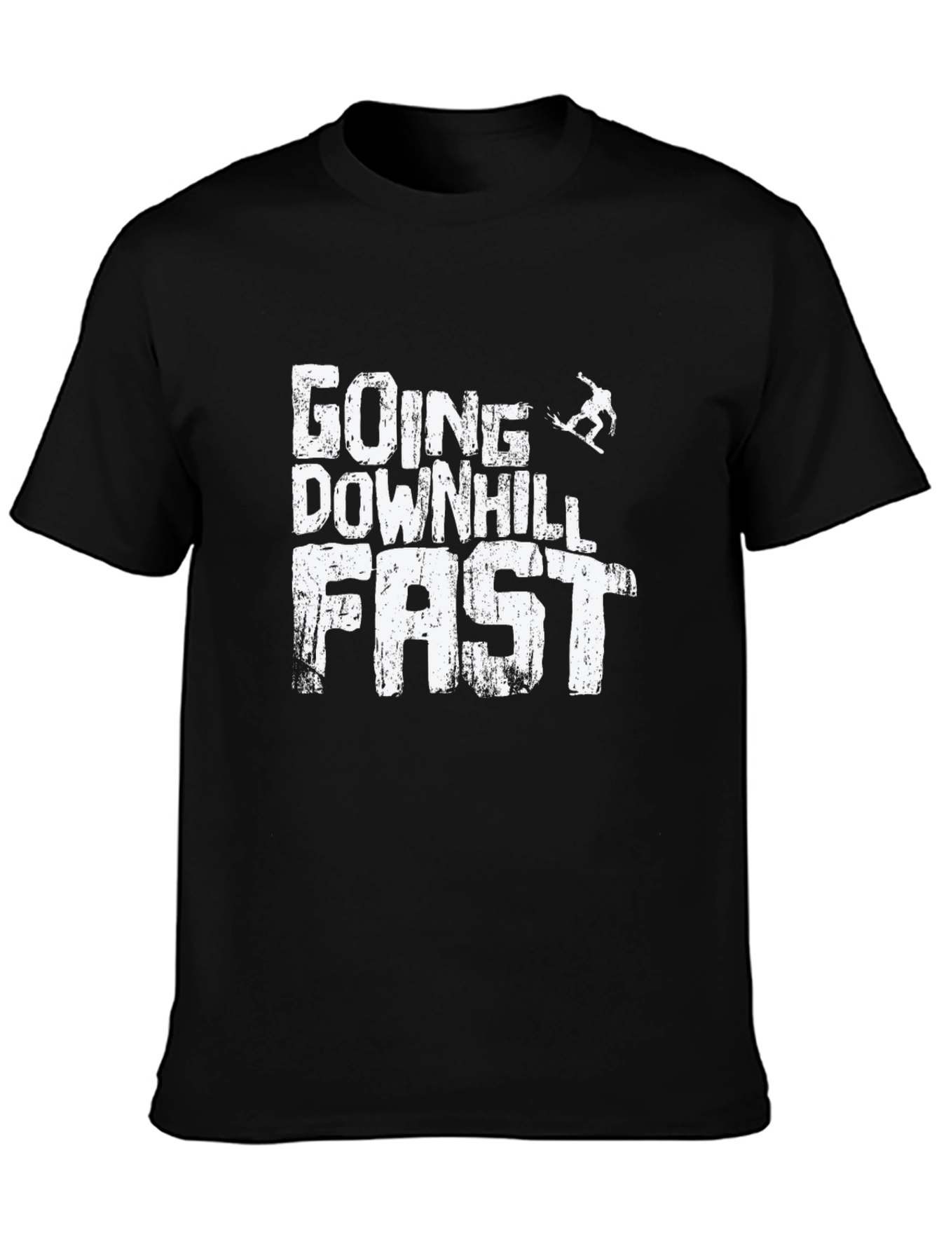 Going Downhill Fast Black T-Shirt