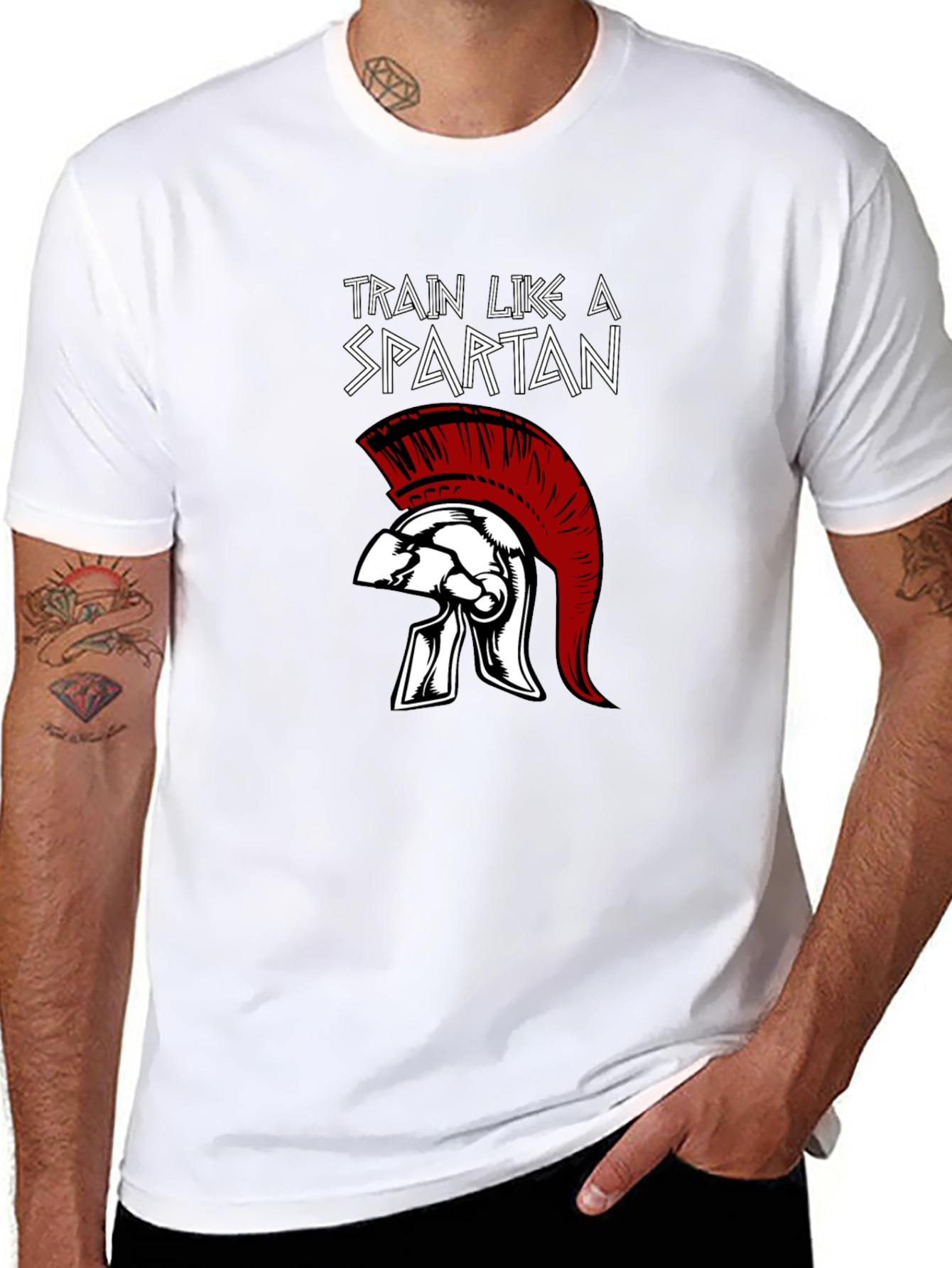 Train Like a Spartan Graphic Tee
