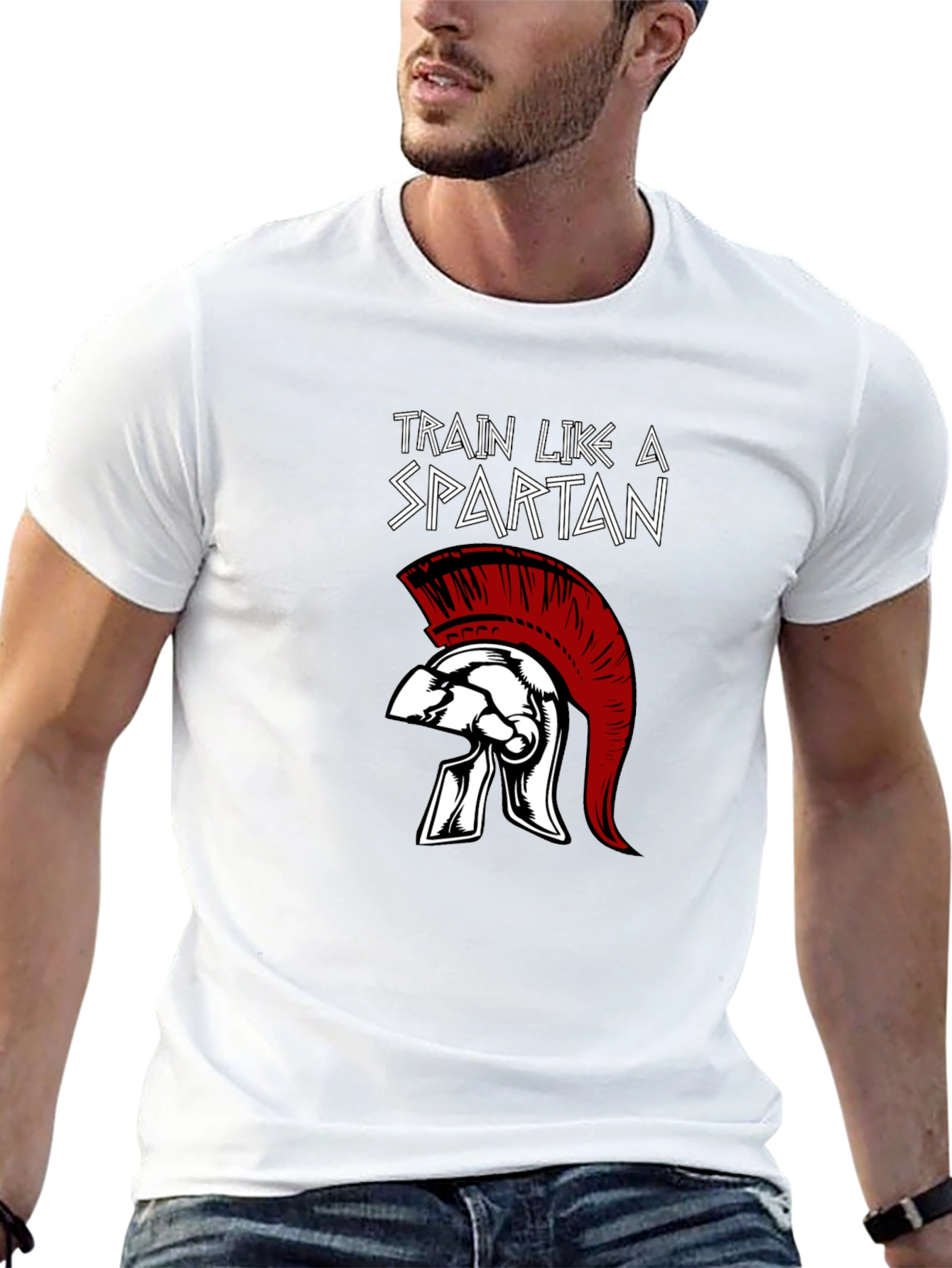 Train Like a Spartan Graphic Tee