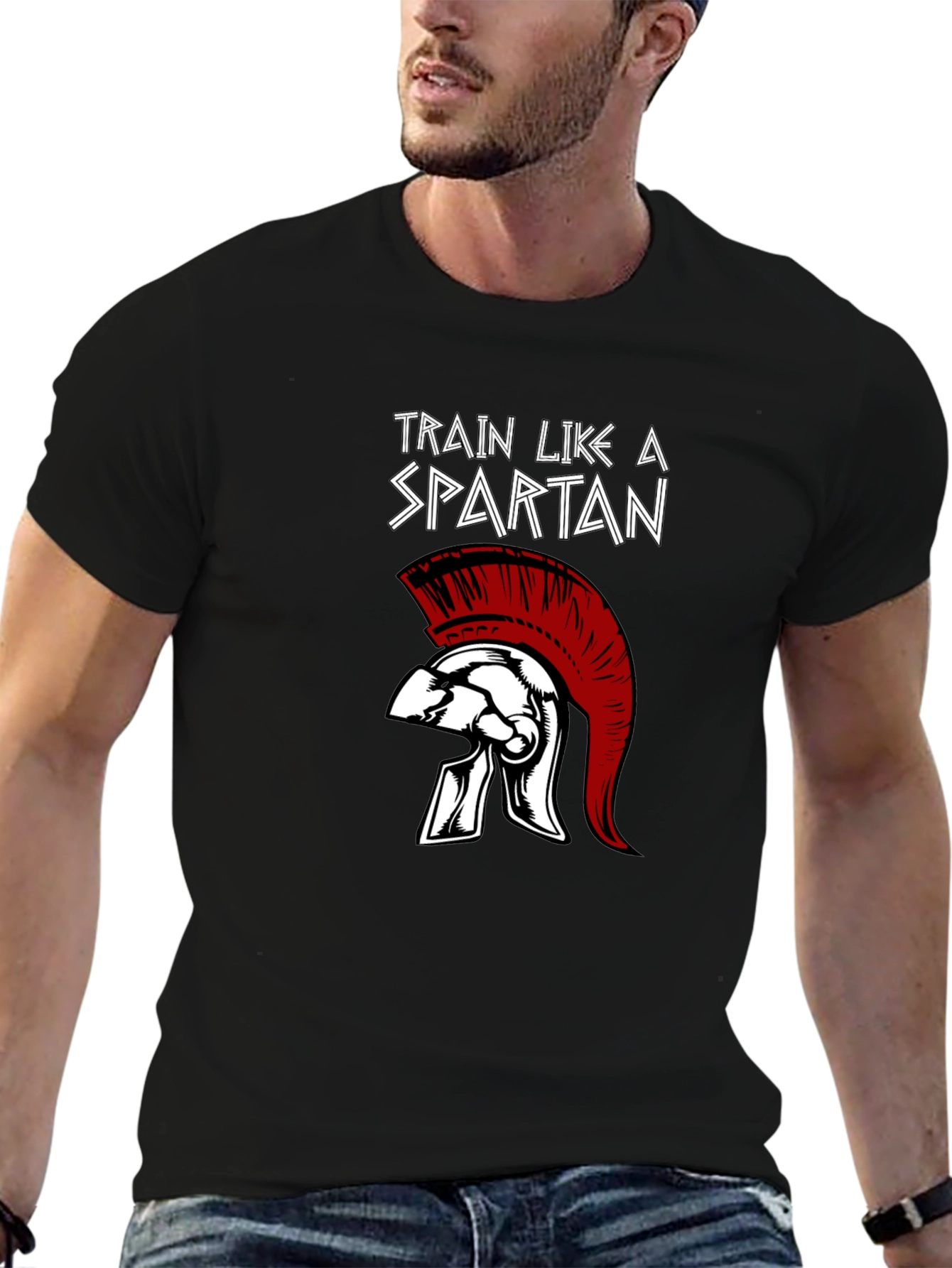 Train Like a Spartan Graphic Tee