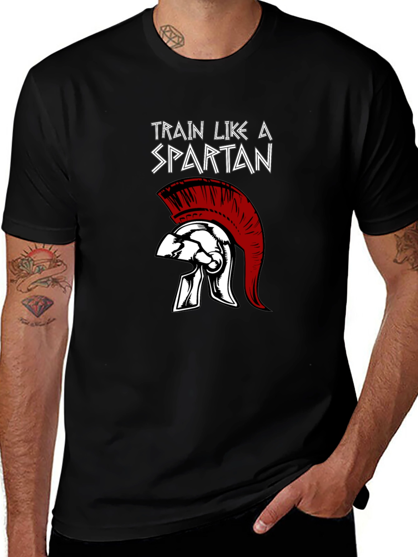 Train Like a Spartan Graphic Tee
