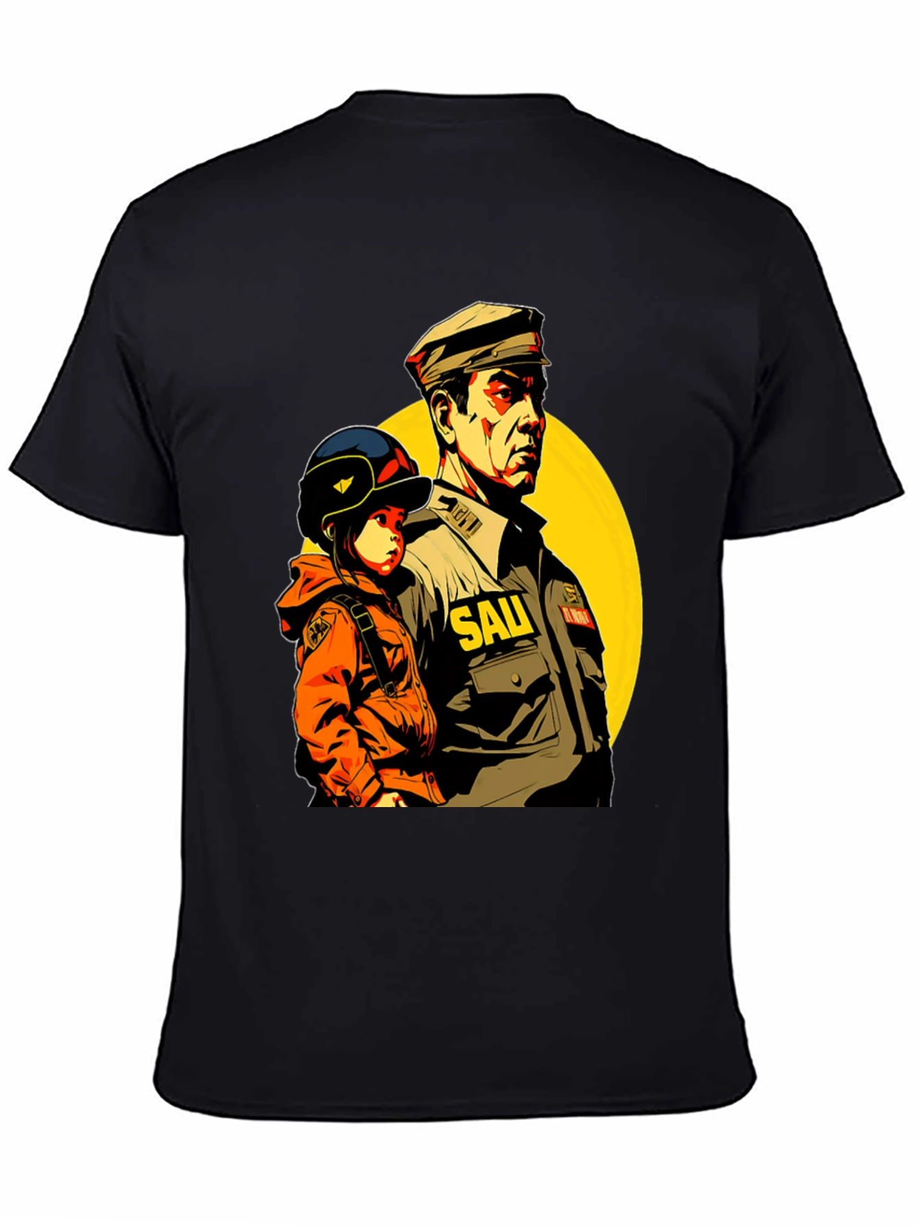 SAU Graphic Tee - Black Cotton Blend