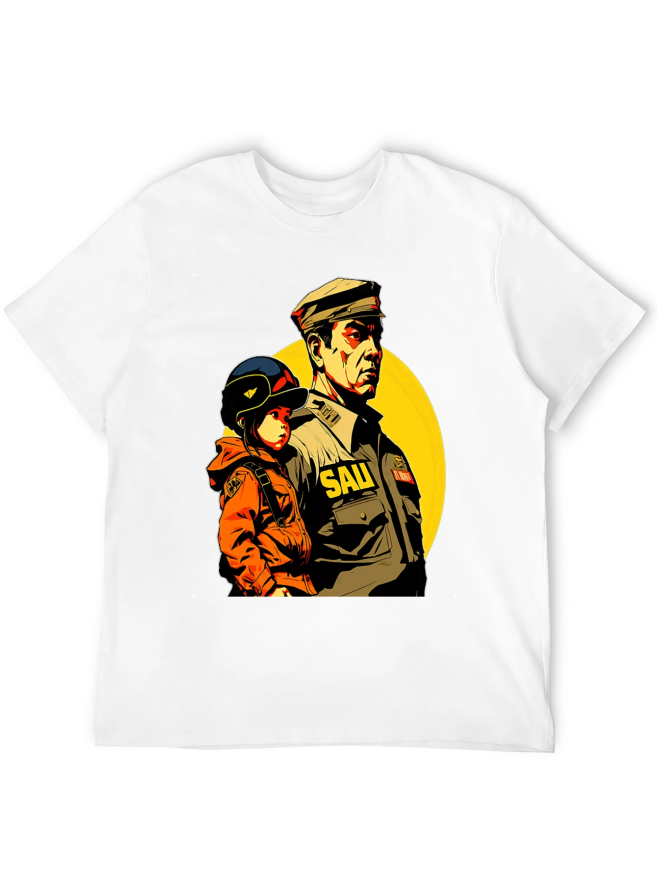 SAU Graphic Tee - Black Cotton Blend