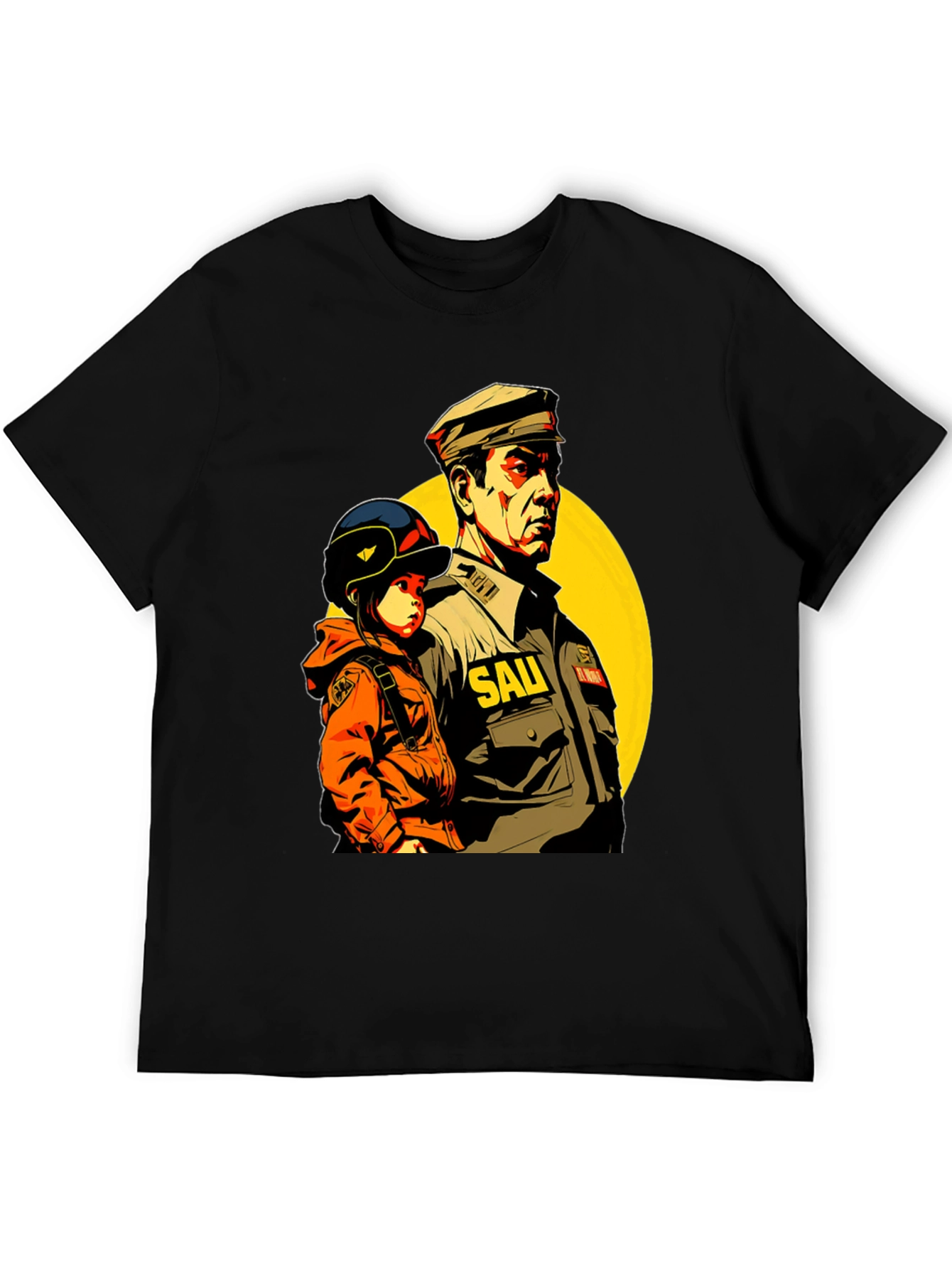 SAU Graphic Tee - Black Cotton Blend