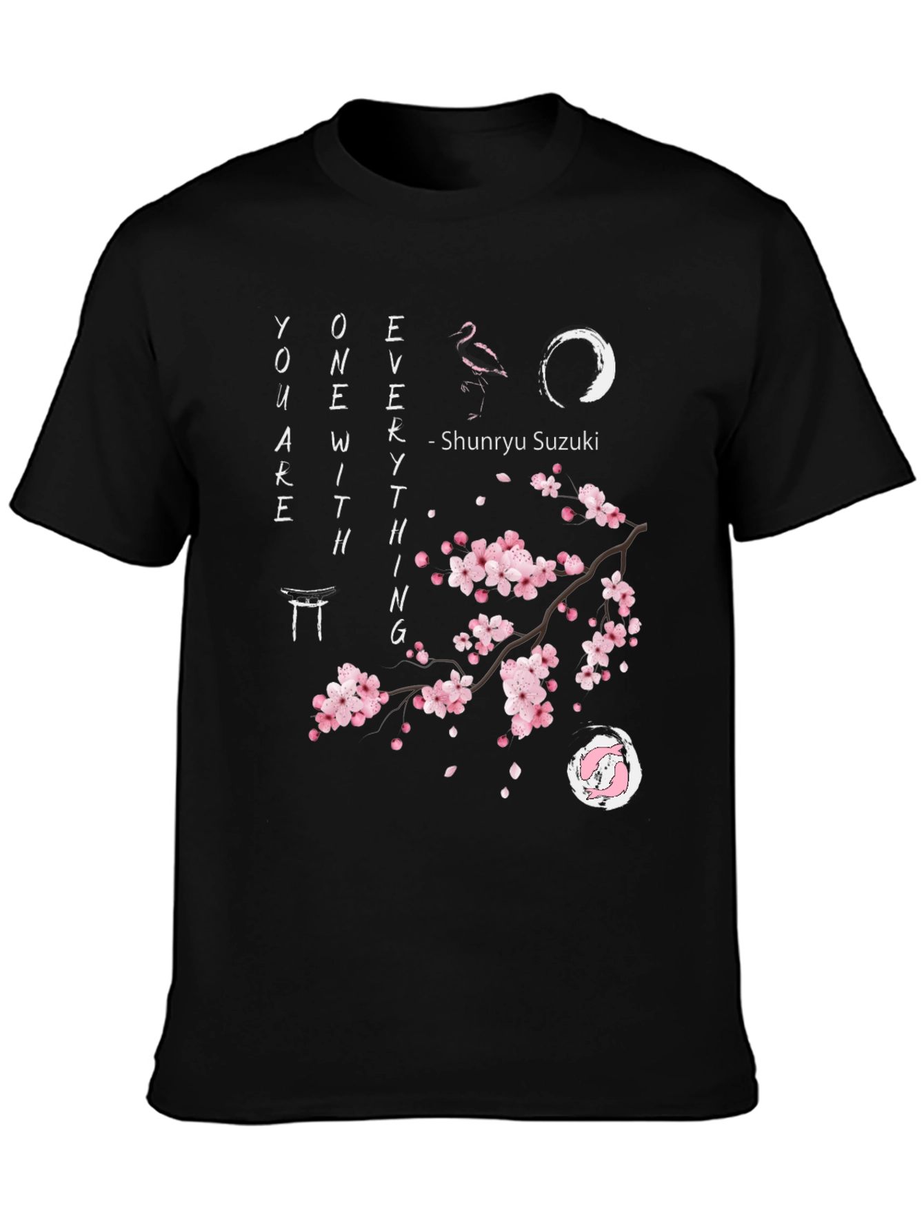 Zen Cherry Blossom Graphic Tee