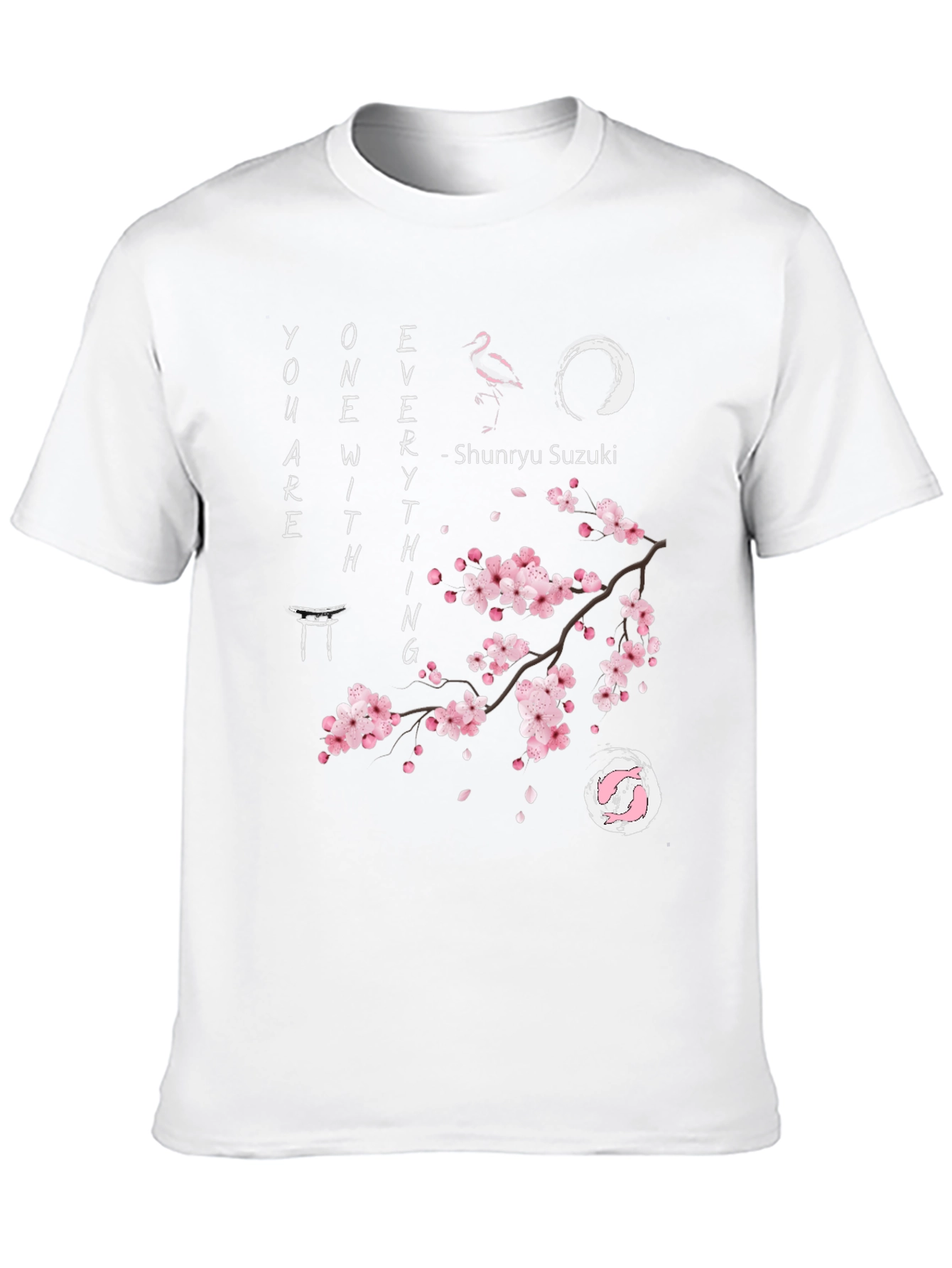 Zen Cherry Blossom Graphic Tee