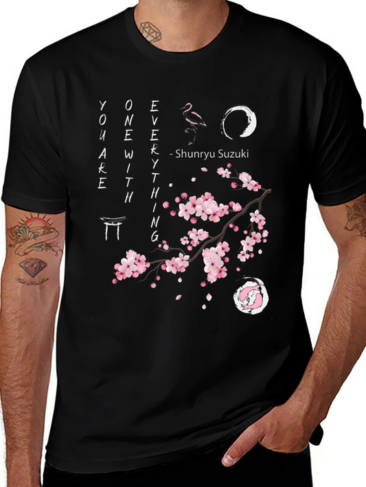 Zen Cherry Blossom Graphic Tee