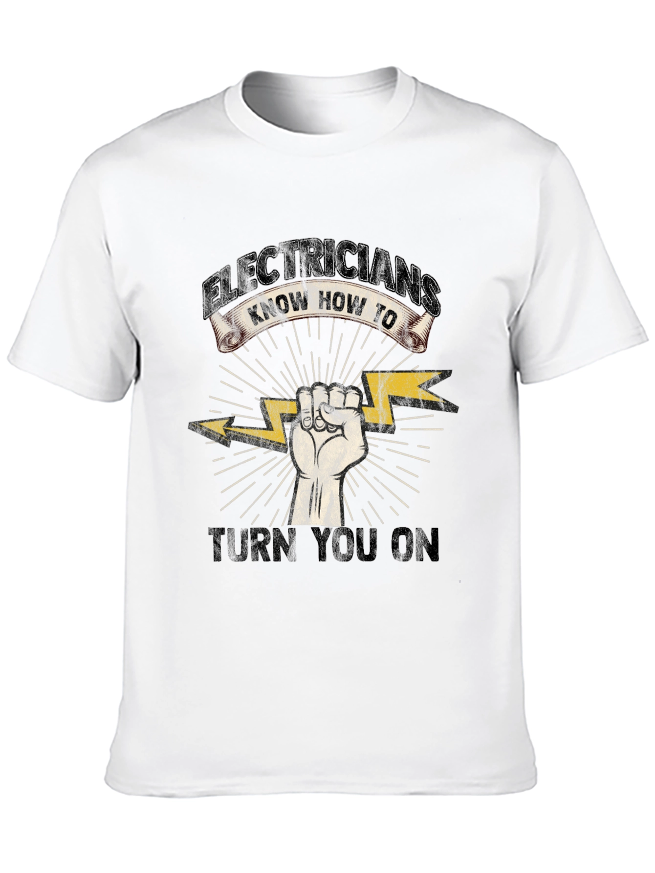 Electricians Know How To Turn You On Black T-Shirt