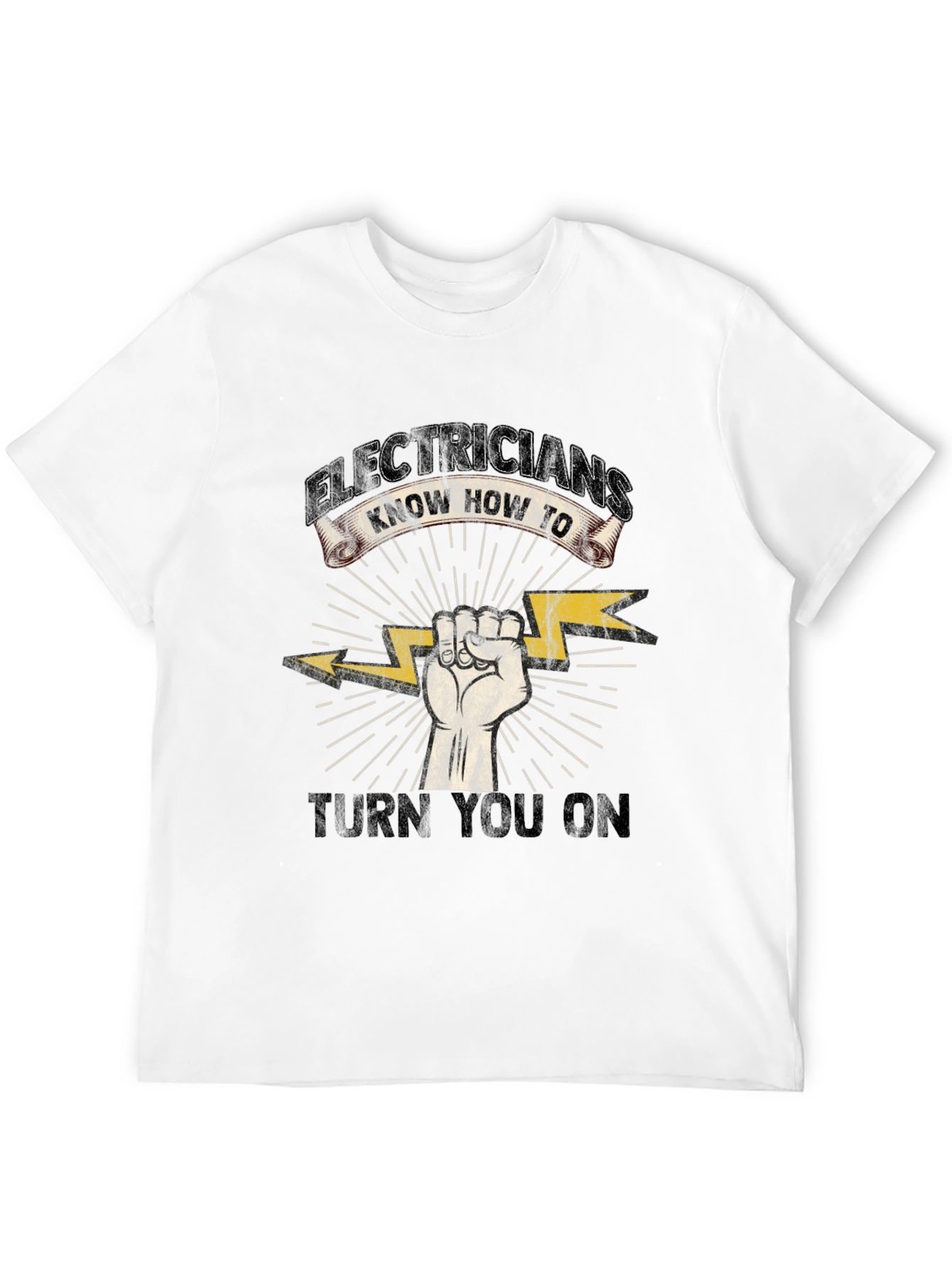 Electricians Know How To Turn You On Black T-Shirt