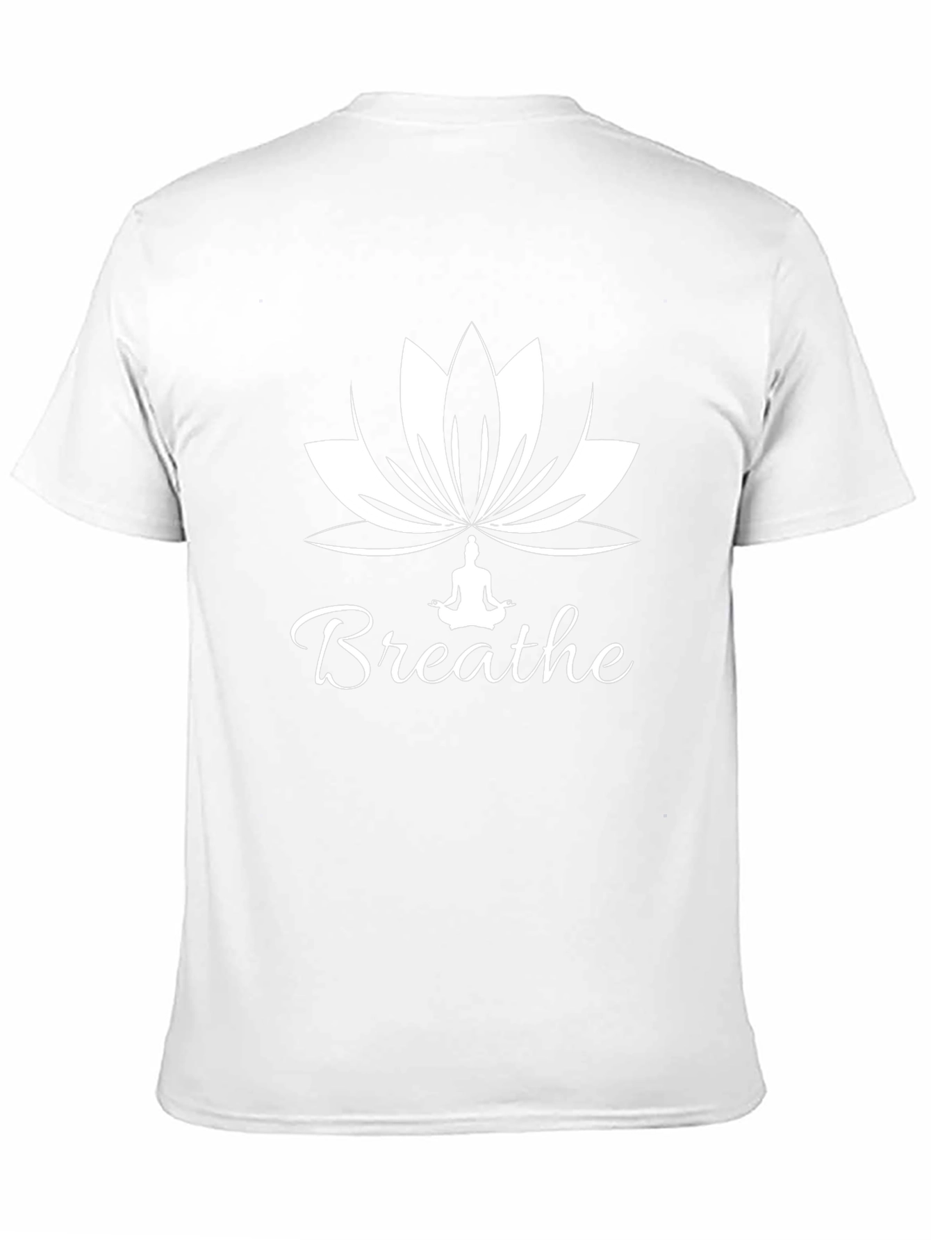 Breathe Yoga Lotus Flower Graphic T-Shirt