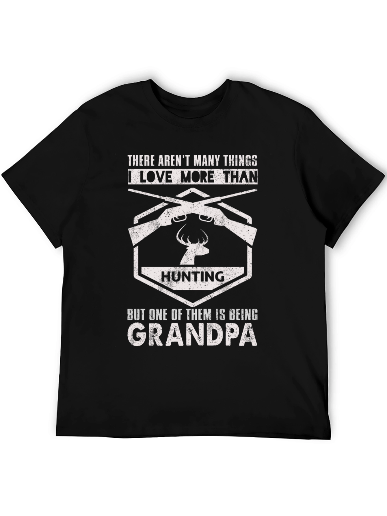 Hunting Grandpa T-Shirt - Mens Black Tee