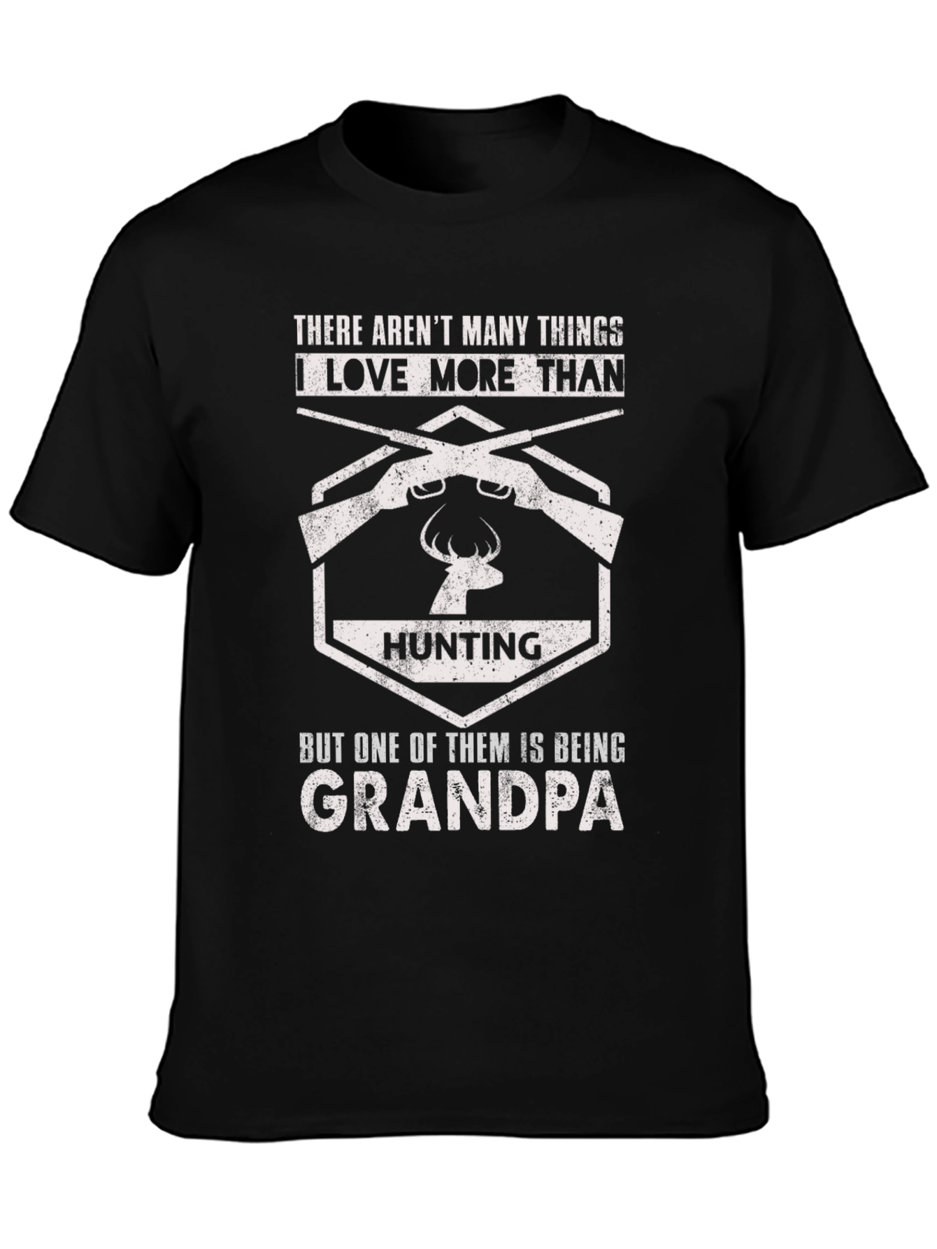 Hunting Grandpa T-Shirt - Mens Black Tee