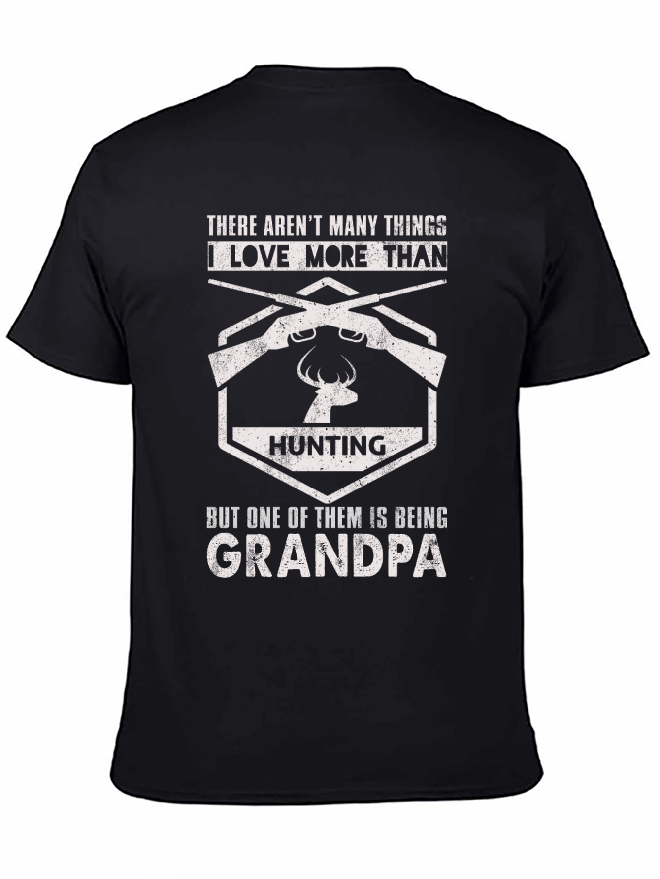 Hunting Grandpa T-Shirt - Mens Black Tee