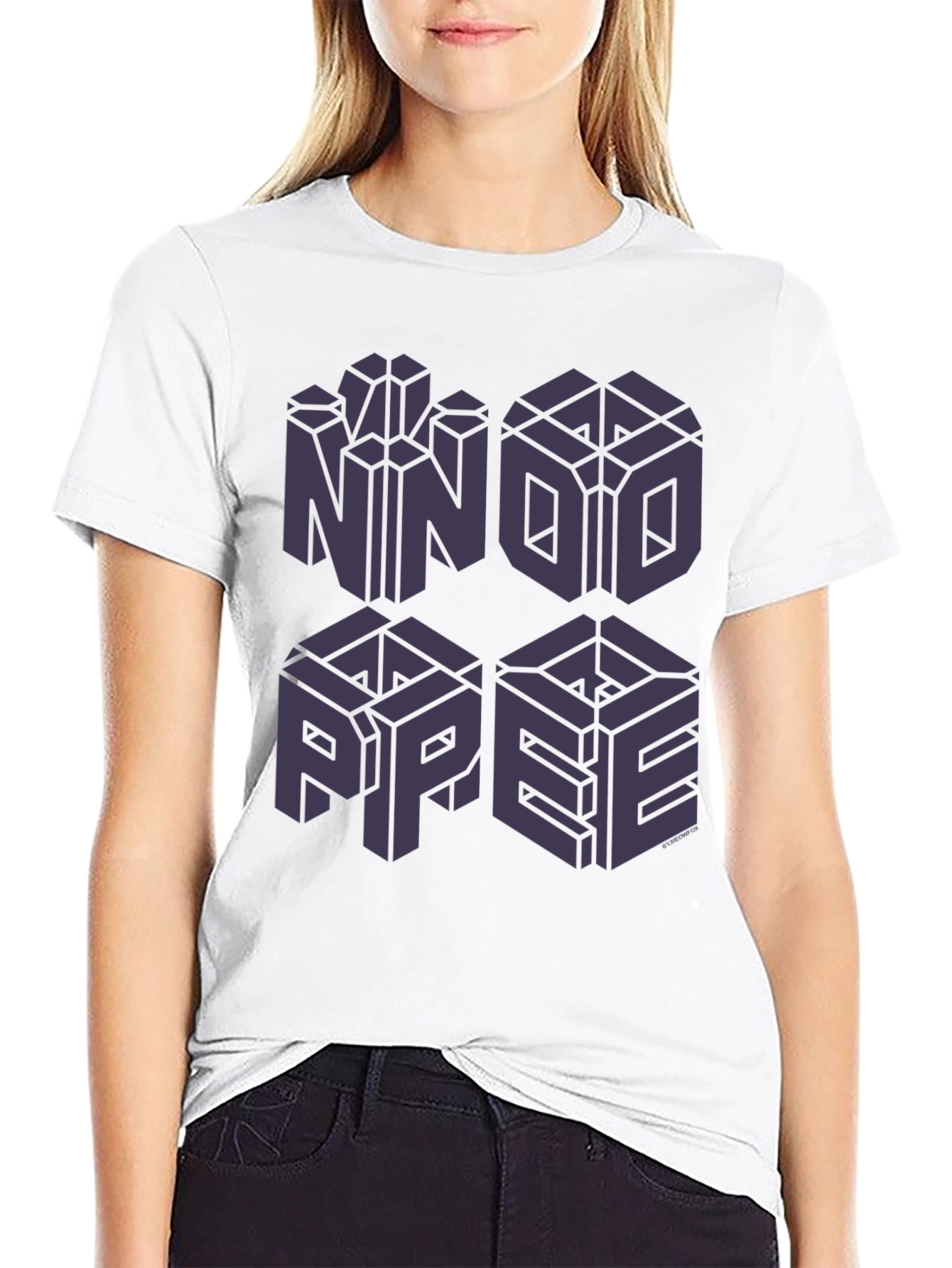 Optical Illusion Graphic Tee - No Hope