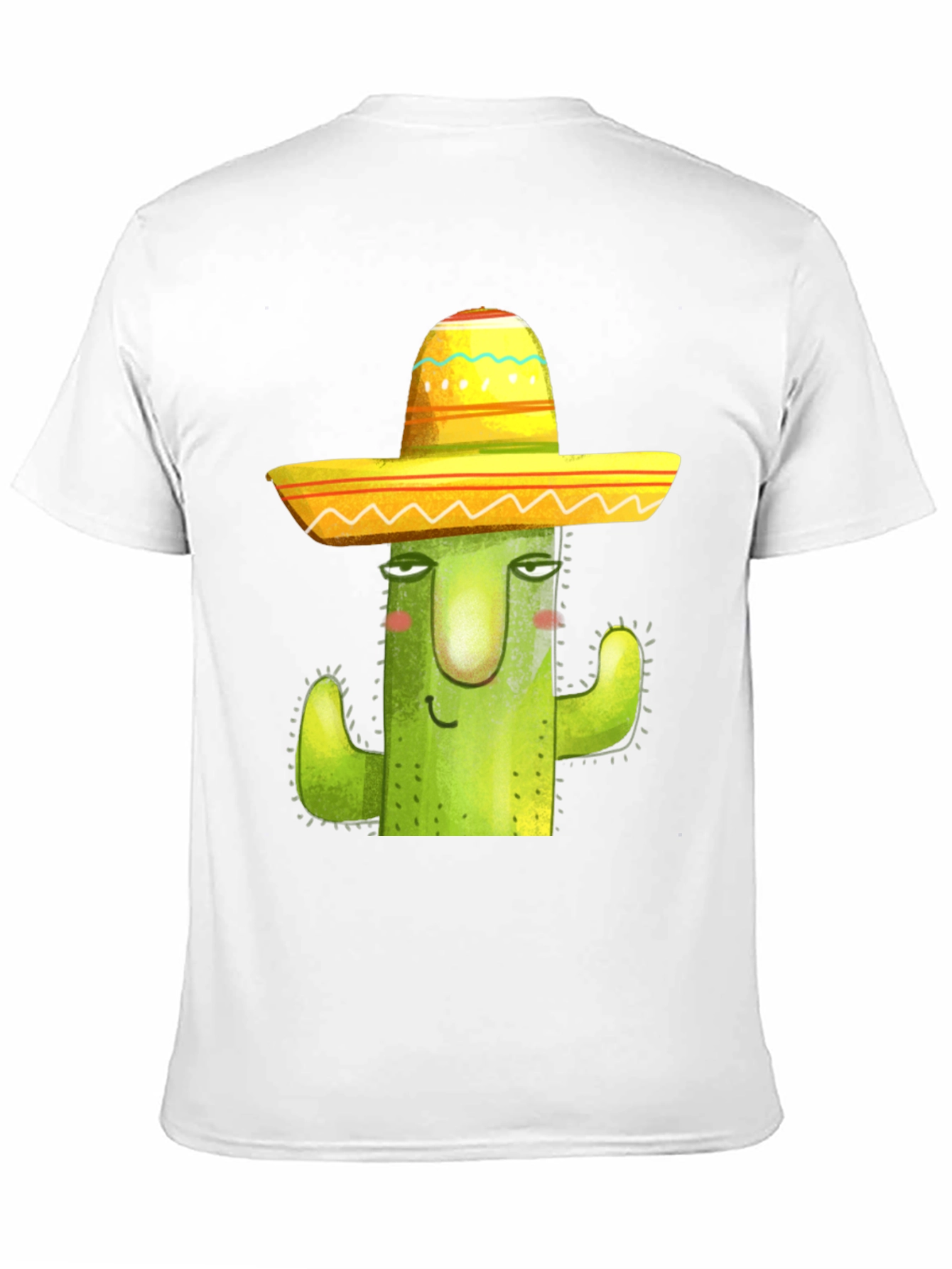 Cactus in Sombrero Graphic Tee - Black Cotton Blend