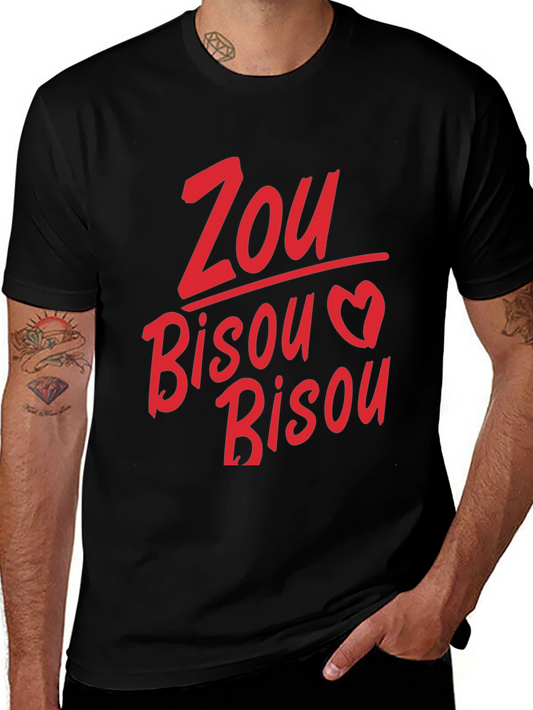 Zou Bisou Heart Graphic Tee