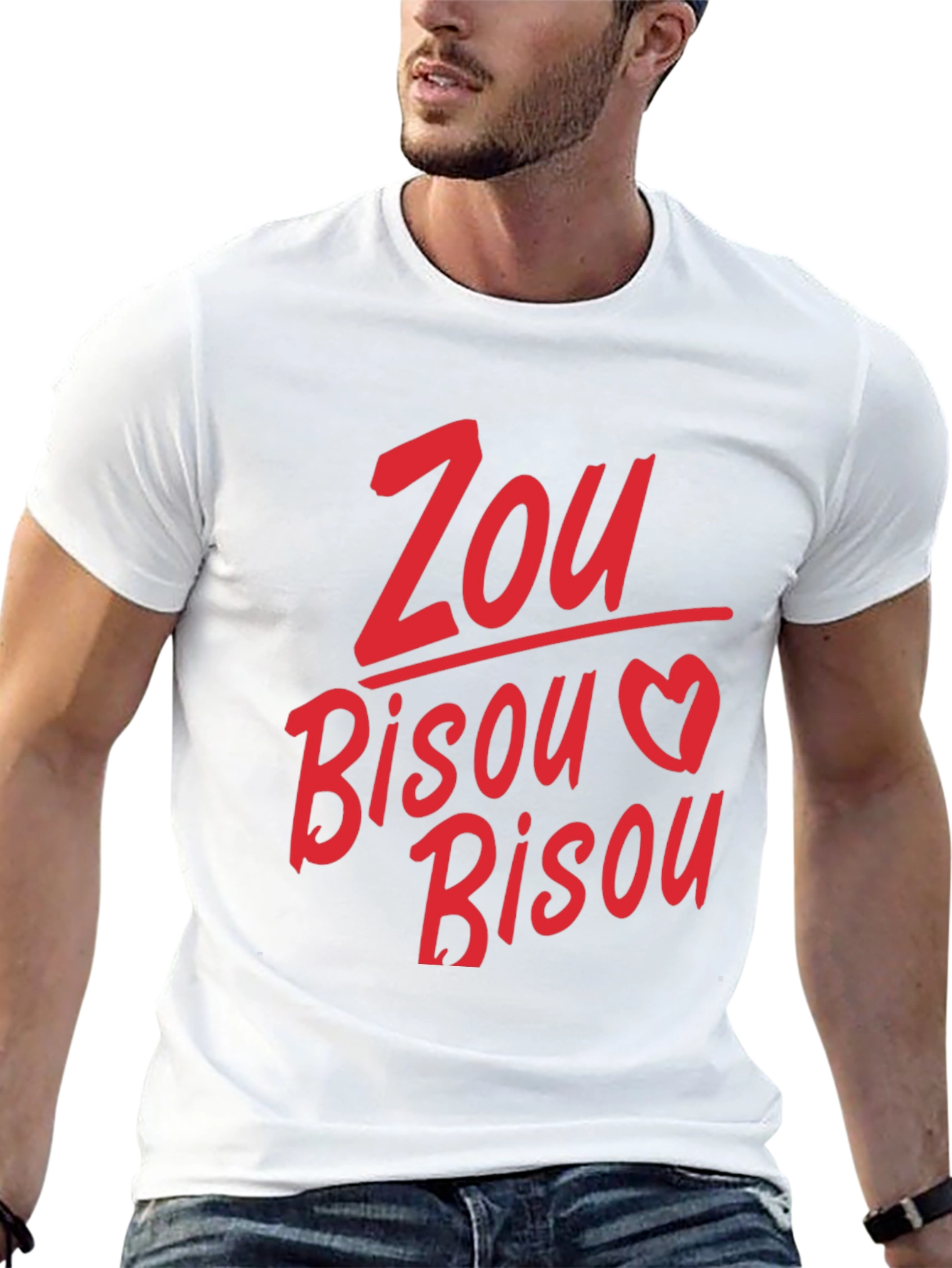 Zou Bisou Heart Graphic Tee