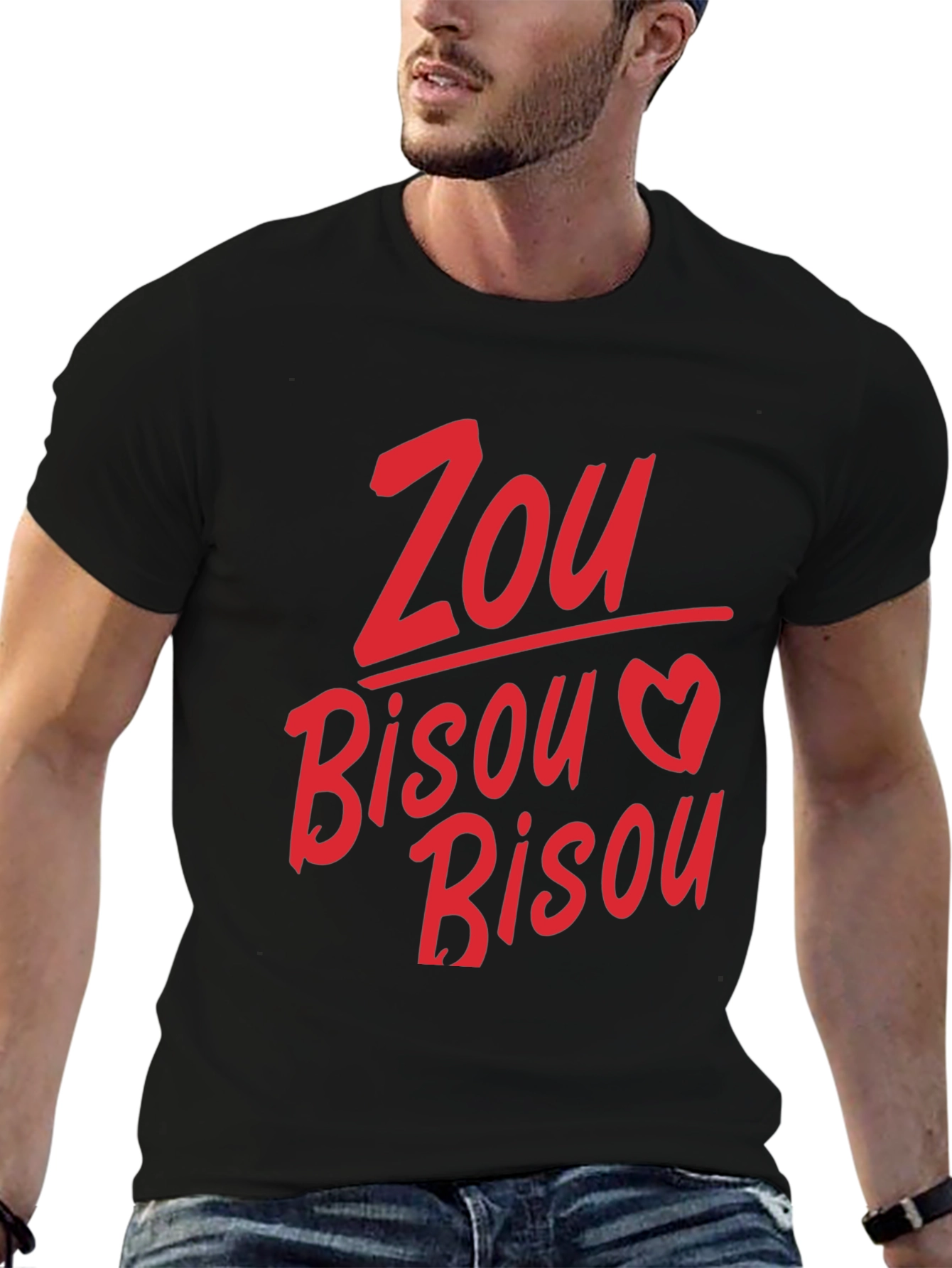 Zou Bisou Heart Graphic Tee